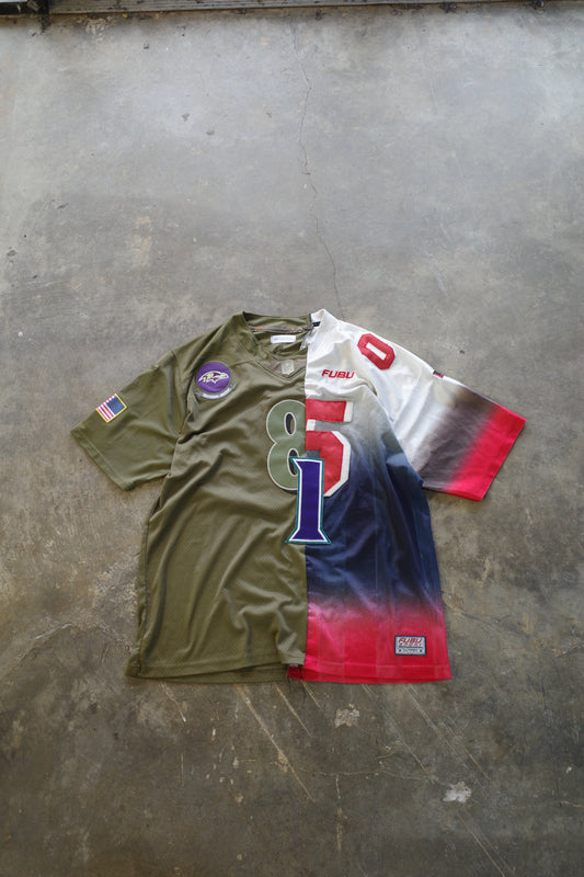 C&A top w NFL pro sport gaming jerseys & FUBU vintage jersey