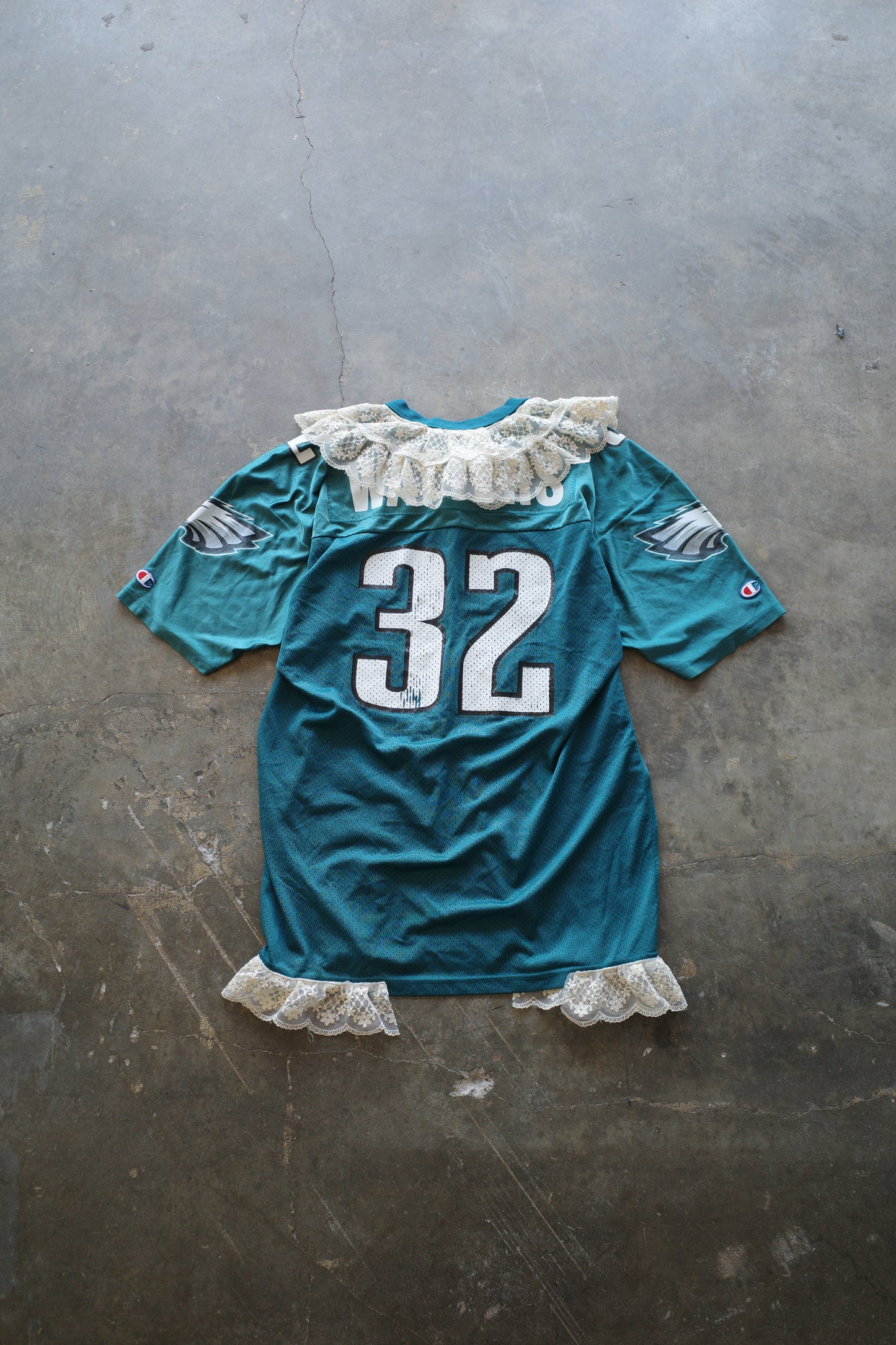 C&A top (*see actual)made with NFL gaming jerseys