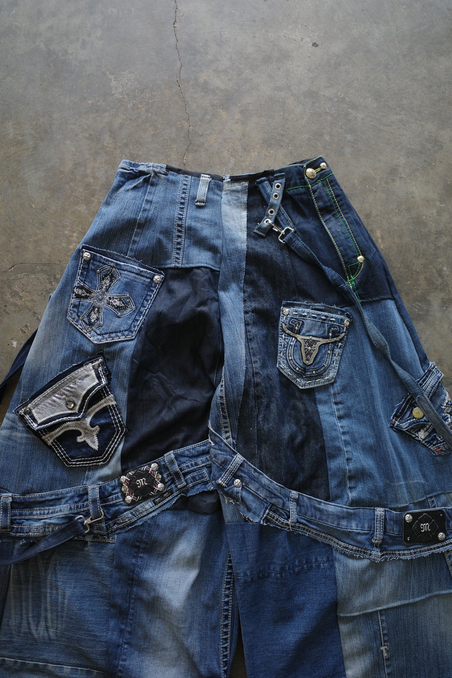 Wide Legged Jean(L)/made with vintage Y2K jeans