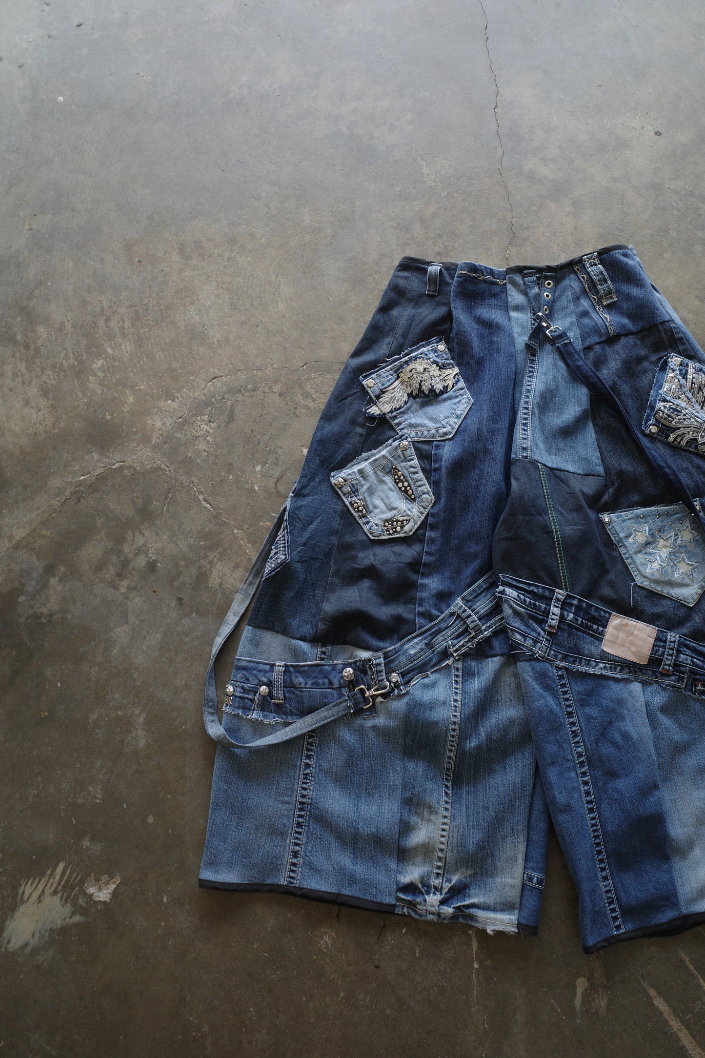 Wide Legged Jean(L)/made with vintage Y2K jeans