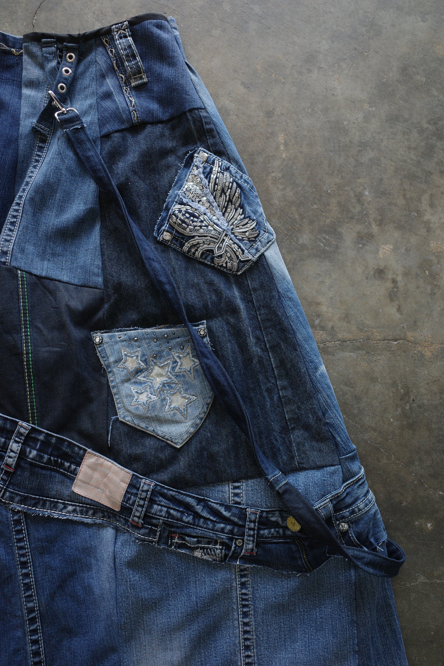Wide Legged Jean(L)/made with vintage Y2K jeans