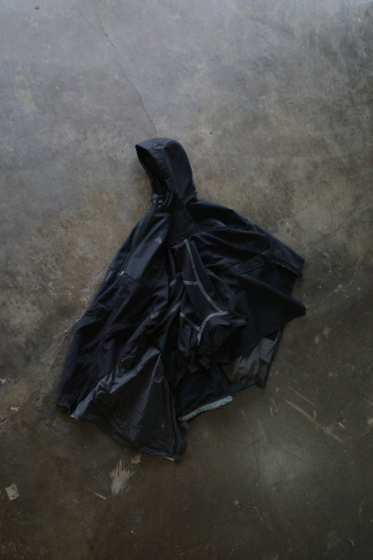 ART to WEAR upcycled Poncho *sample grade //made by 3R.