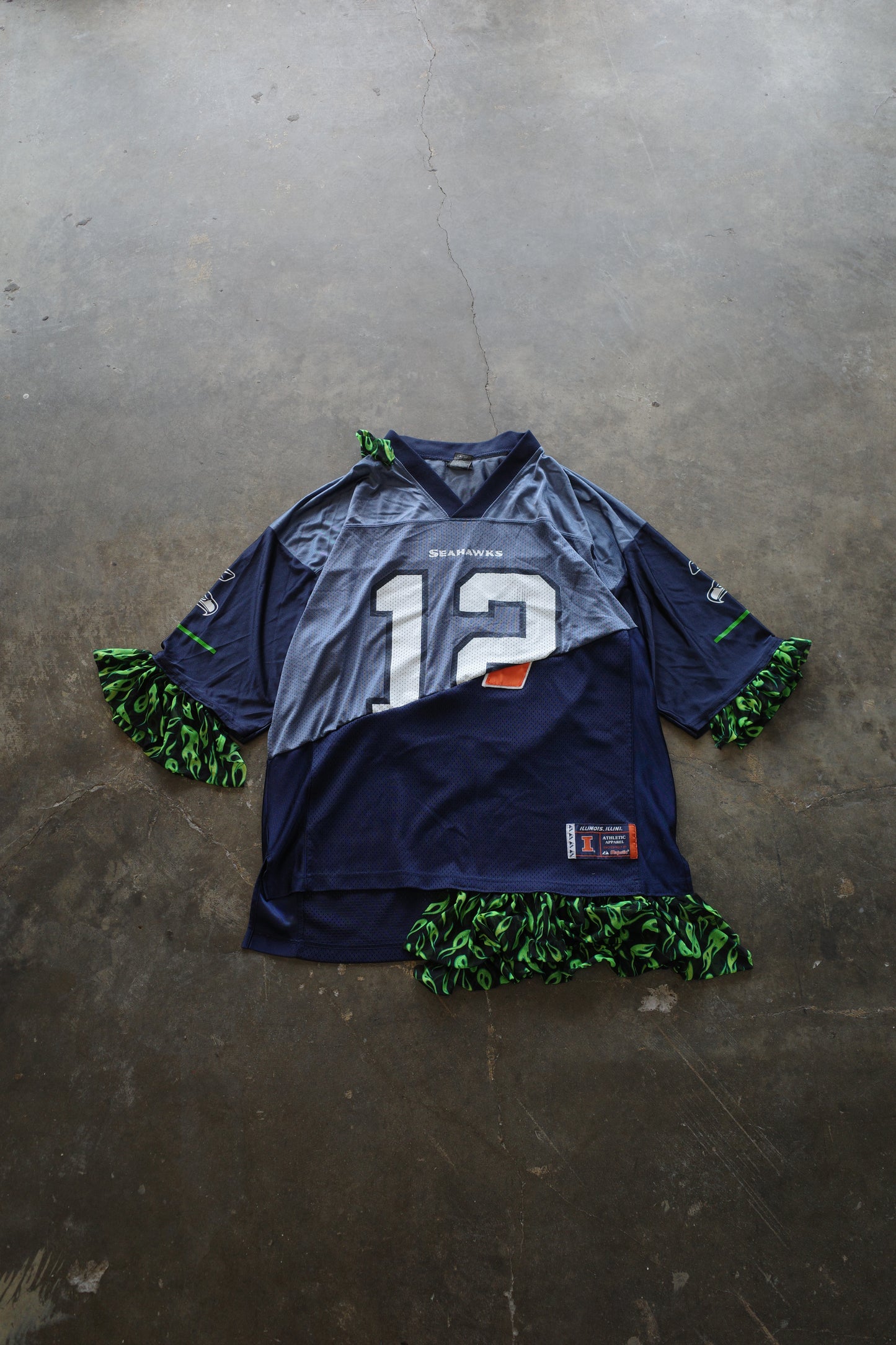 C&A top (*see actual)made with NFL gaming jerseys