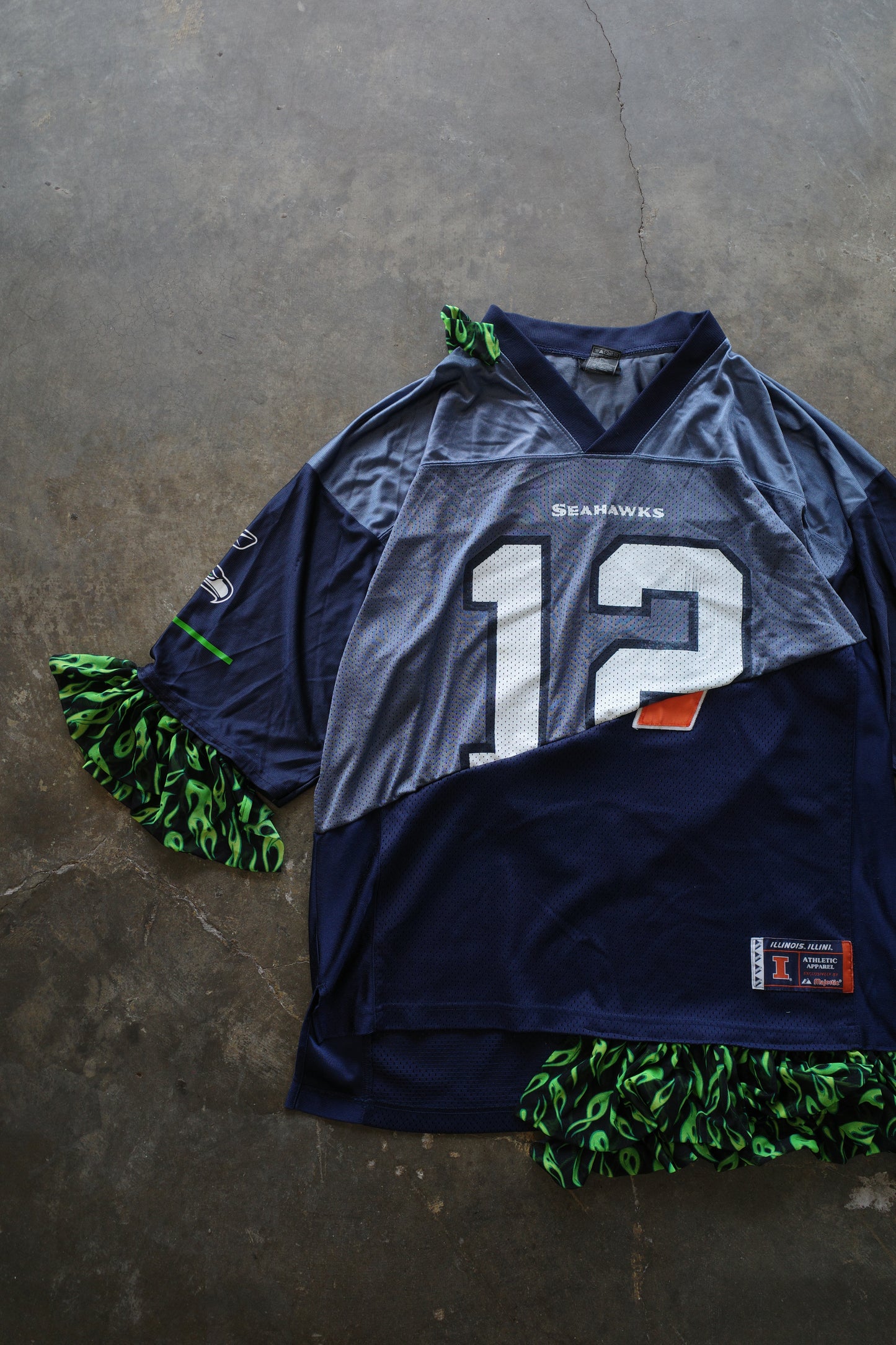 C&A top (*see actual)made with NFL gaming jerseys