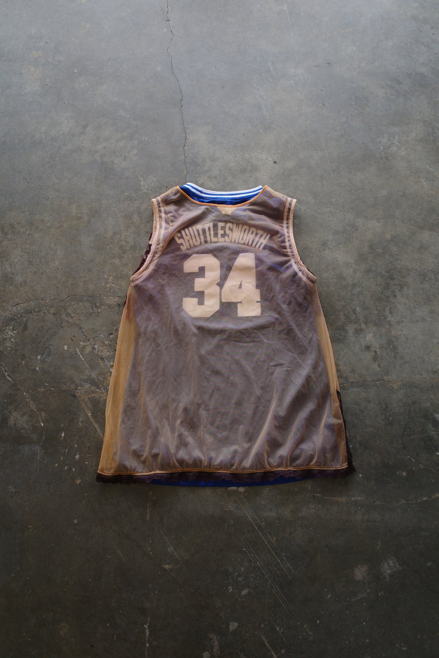 C&A top (*see actual)made with vintage Champion basketball gaming jerseys