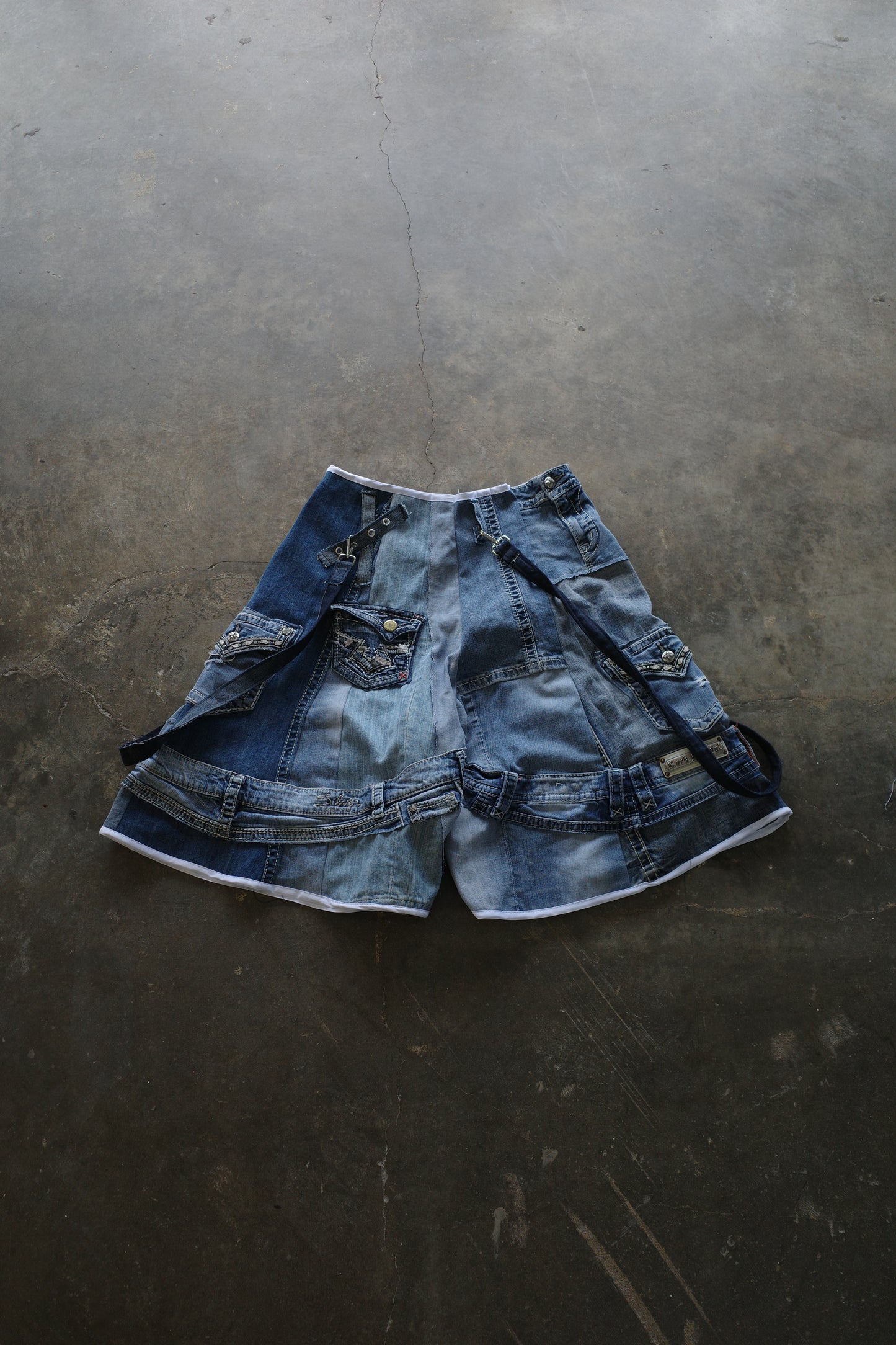 Denim Baggy Shorts (34)/made from vintage Y2K missme jean