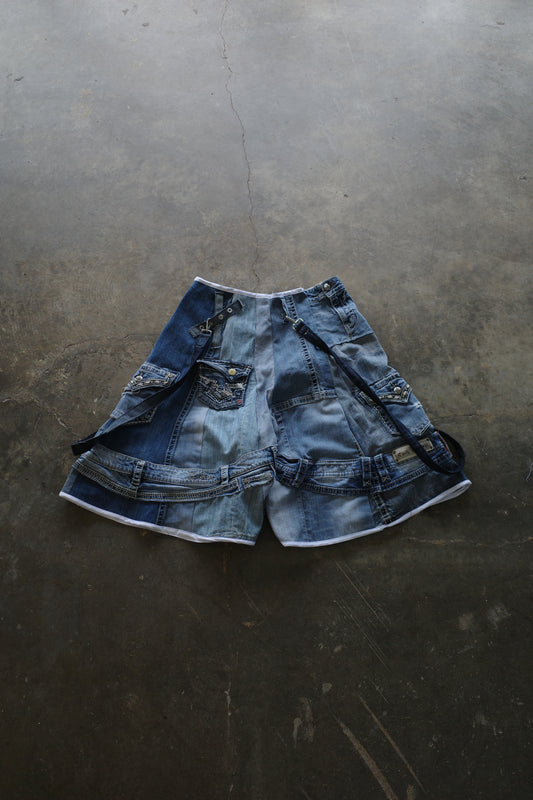 Denim Baggy Shorts (34)/made from vintage Y2K missme jean