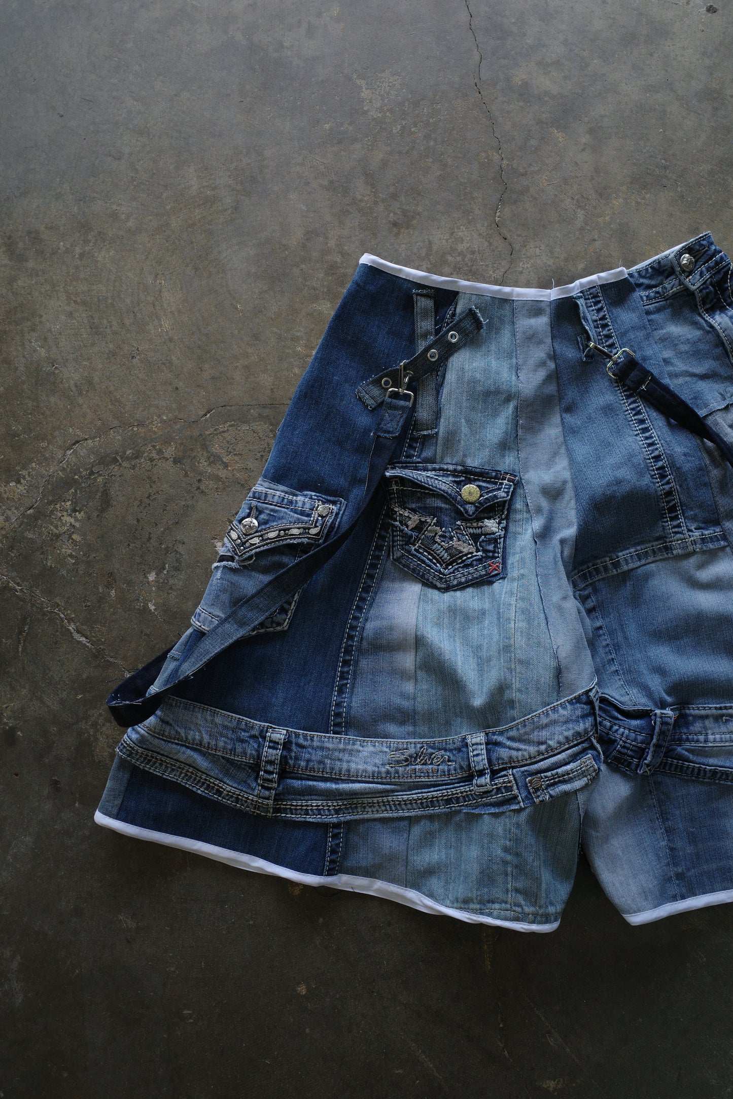 Denim Baggy Shorts (34)/made from vintage Y2K missme jean