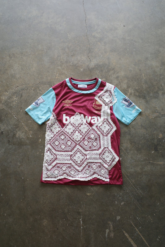 C&A top (*see actual)made with vintage Umbro soccer jersey