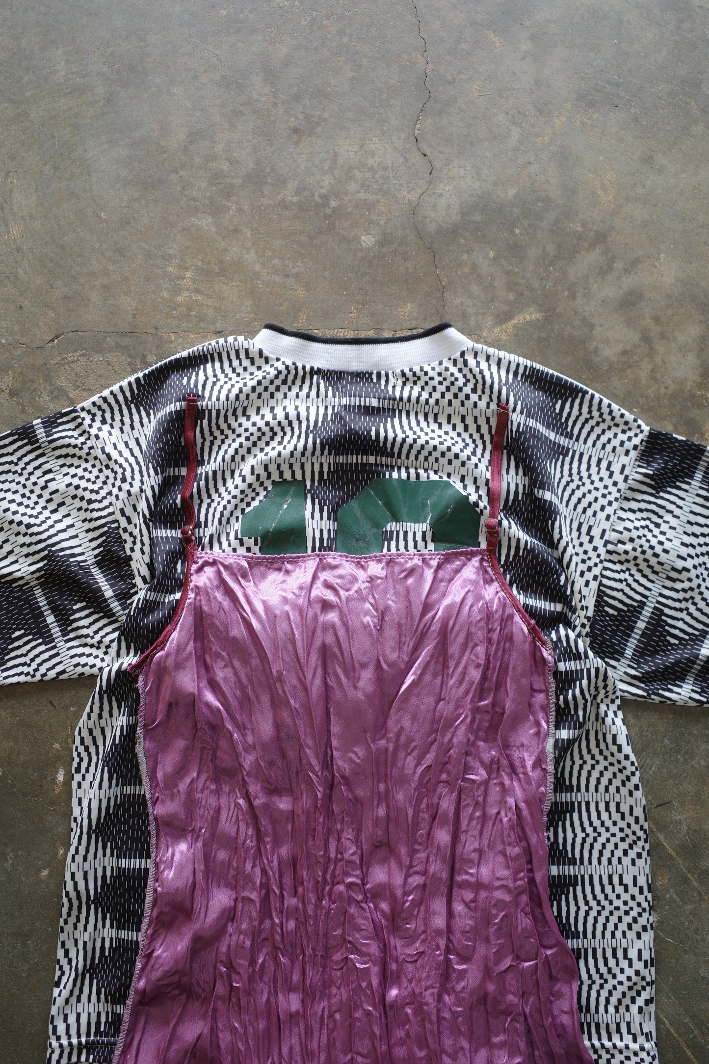 C&A top (*see actual)made with vintage lotto soccer jersey