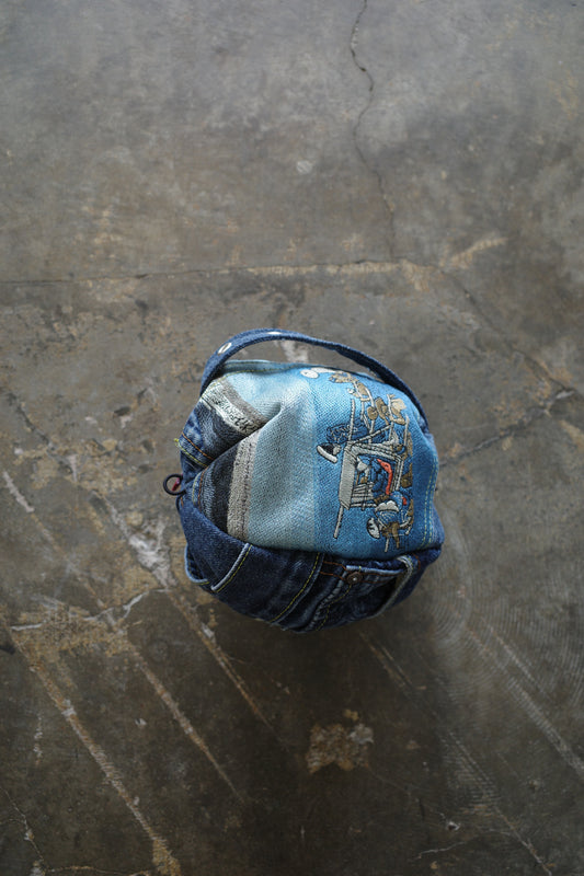 Ball Bag (S)made w vintage street branded Jean