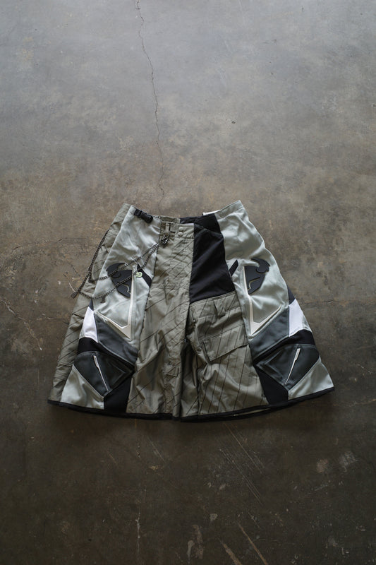 Motorcycle style Baggy Shorts (34)/made from vintage THOR motorcycle racing pants