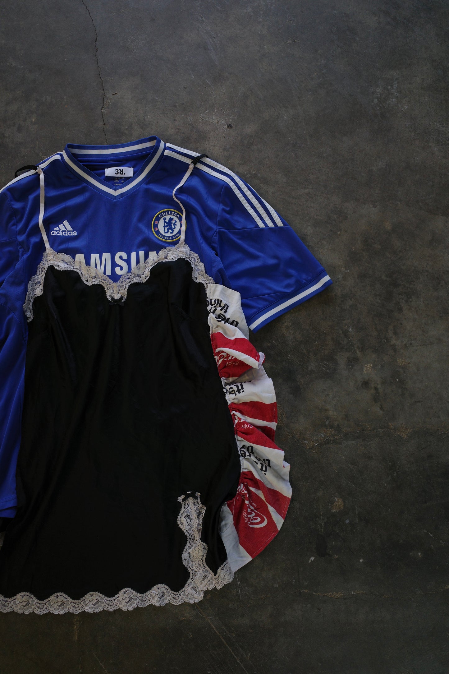 C&A top (*see actual)made with vintage soccer shirt