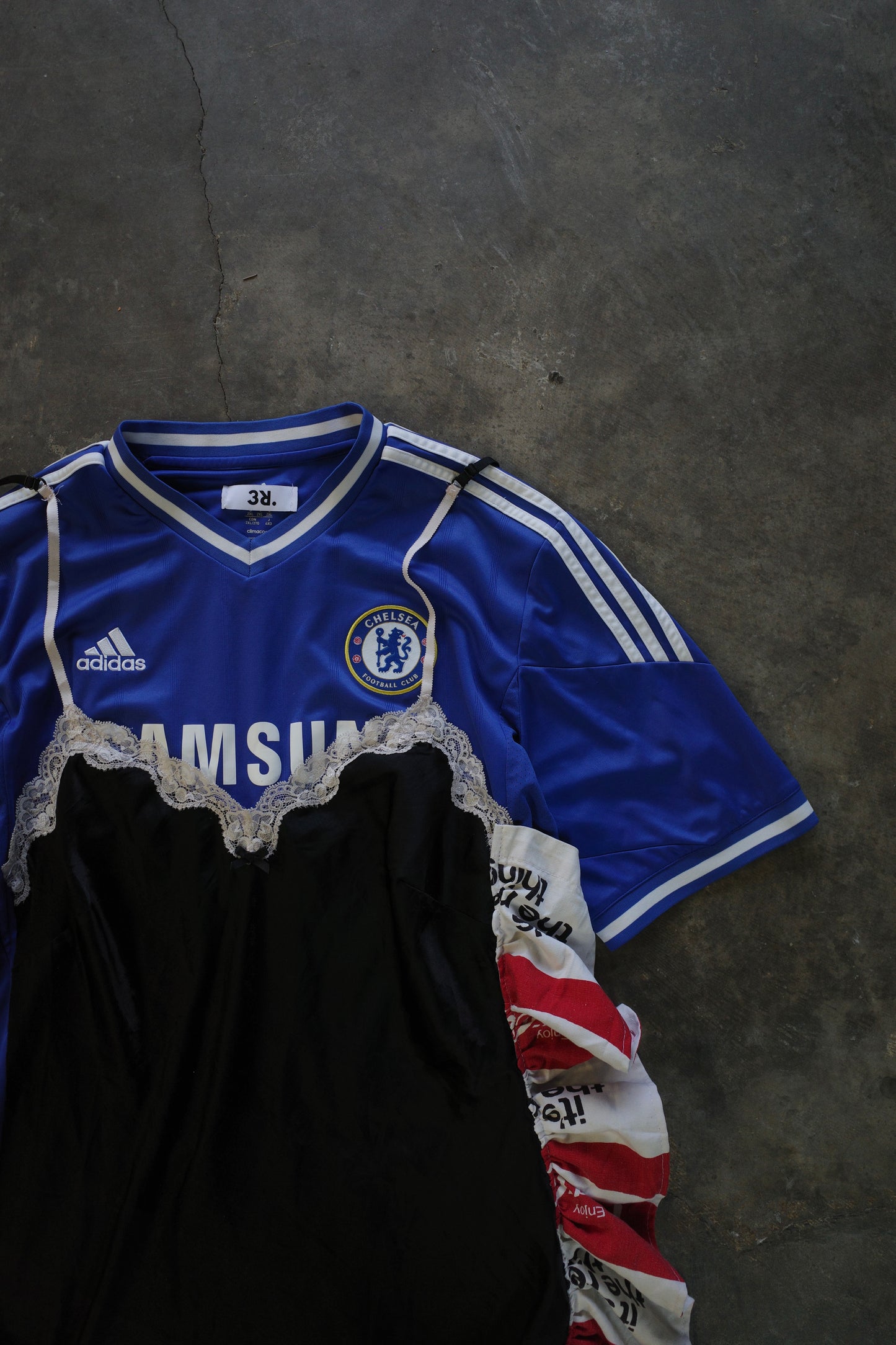 C&A top (*see actual)made with vintage soccer shirt