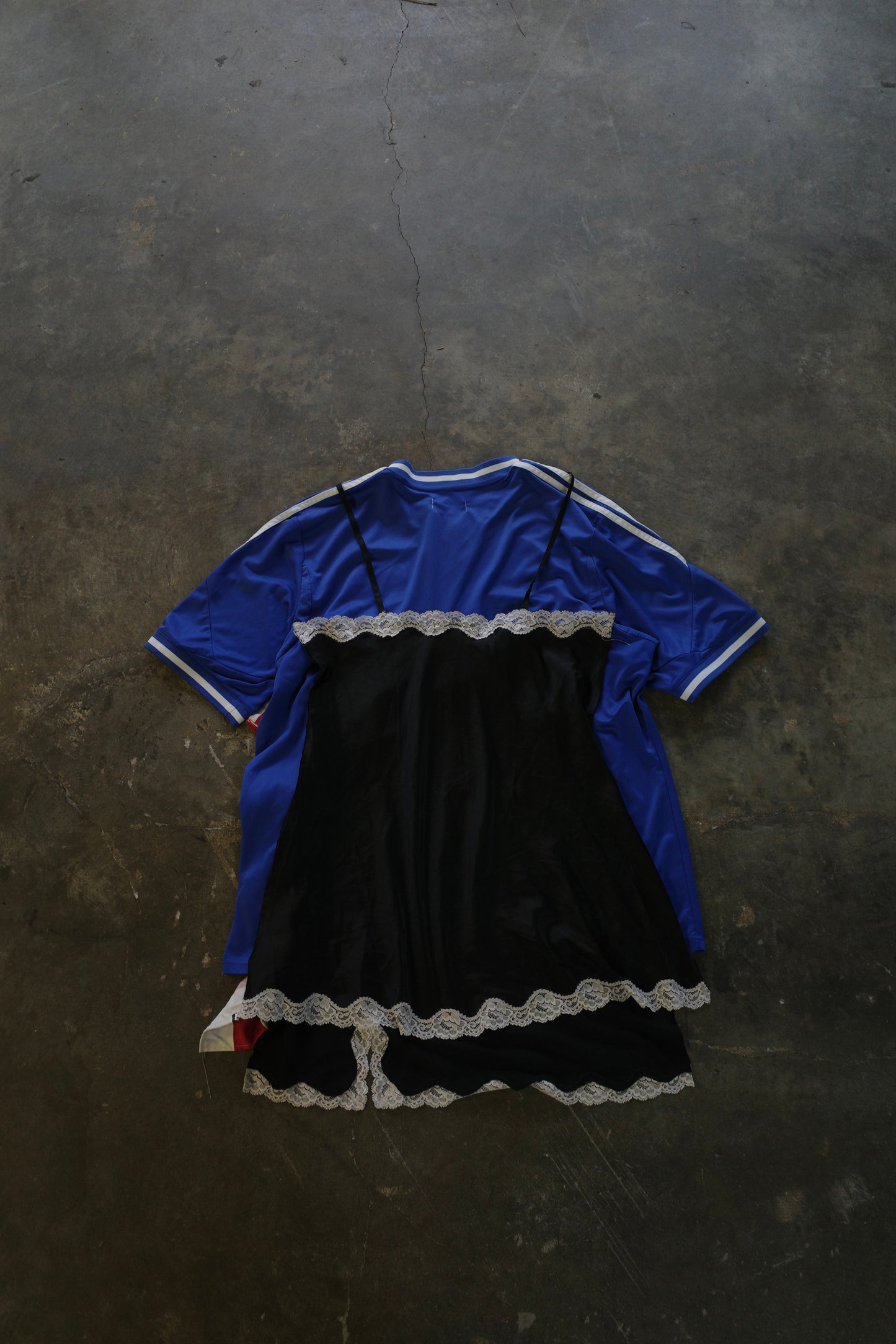 C&A top (*see actual)made with vintage soccer shirt