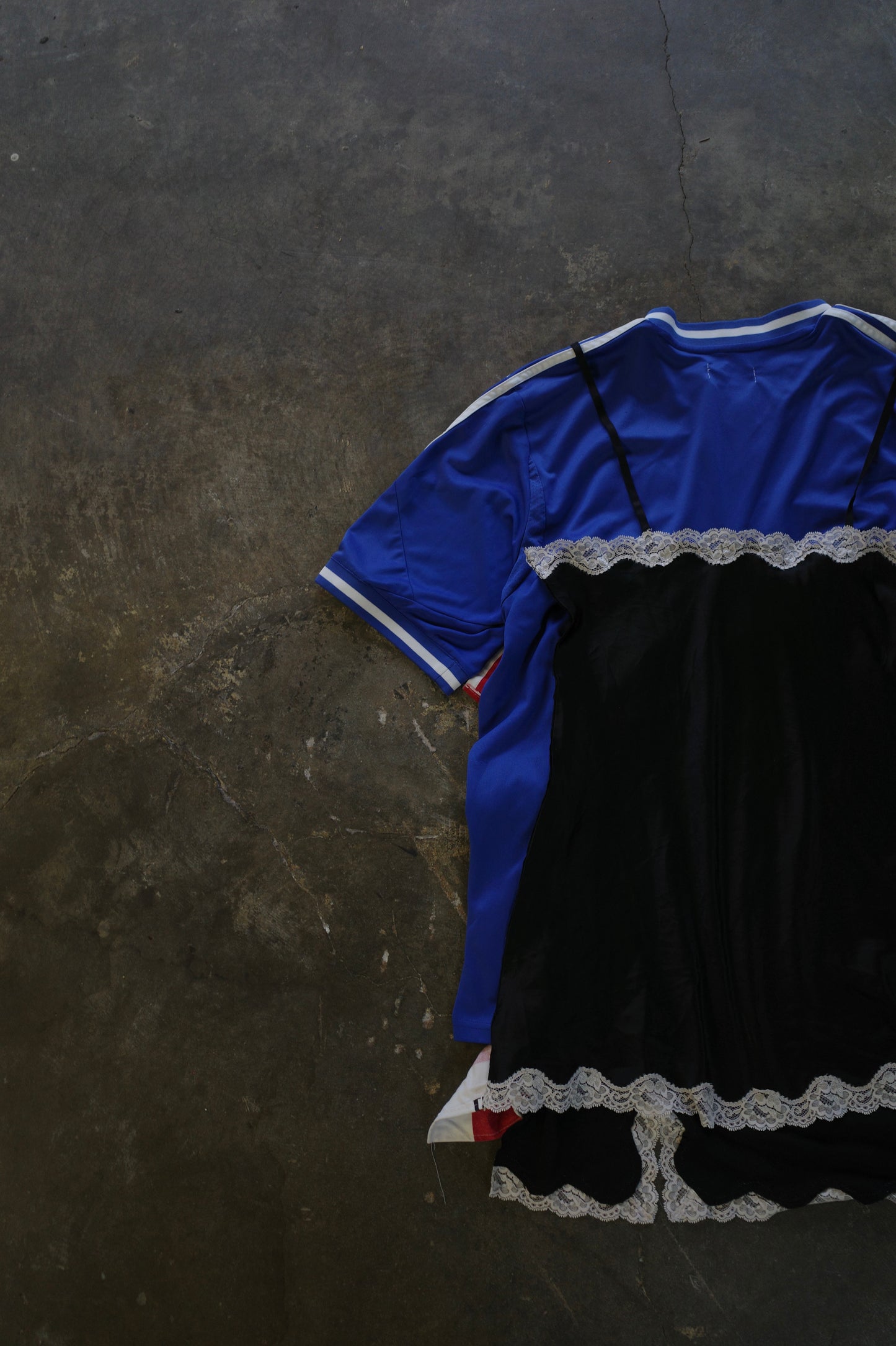 C&A top (*see actual)made with vintage soccer shirt