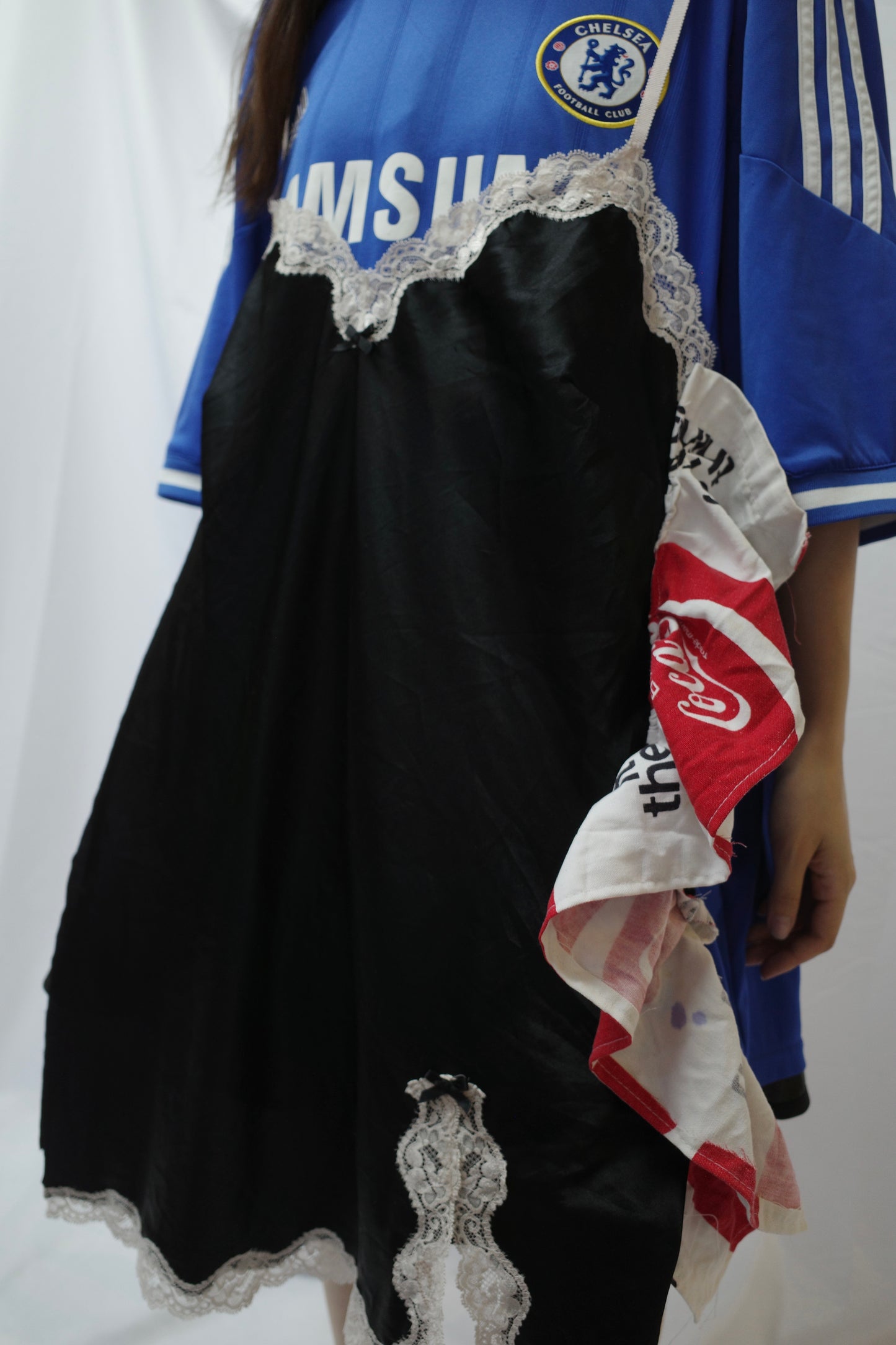 C&A top (*see actual)made with vintage soccer shirt
