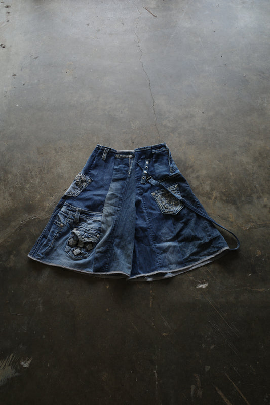 Denim Baggy Shorts (32)/made from vintage Y2K missme jean