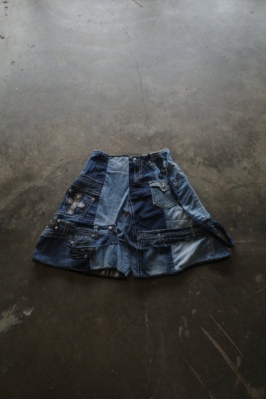 Denim Baggy Shorts (34)/made from vintage Y2K missme jean