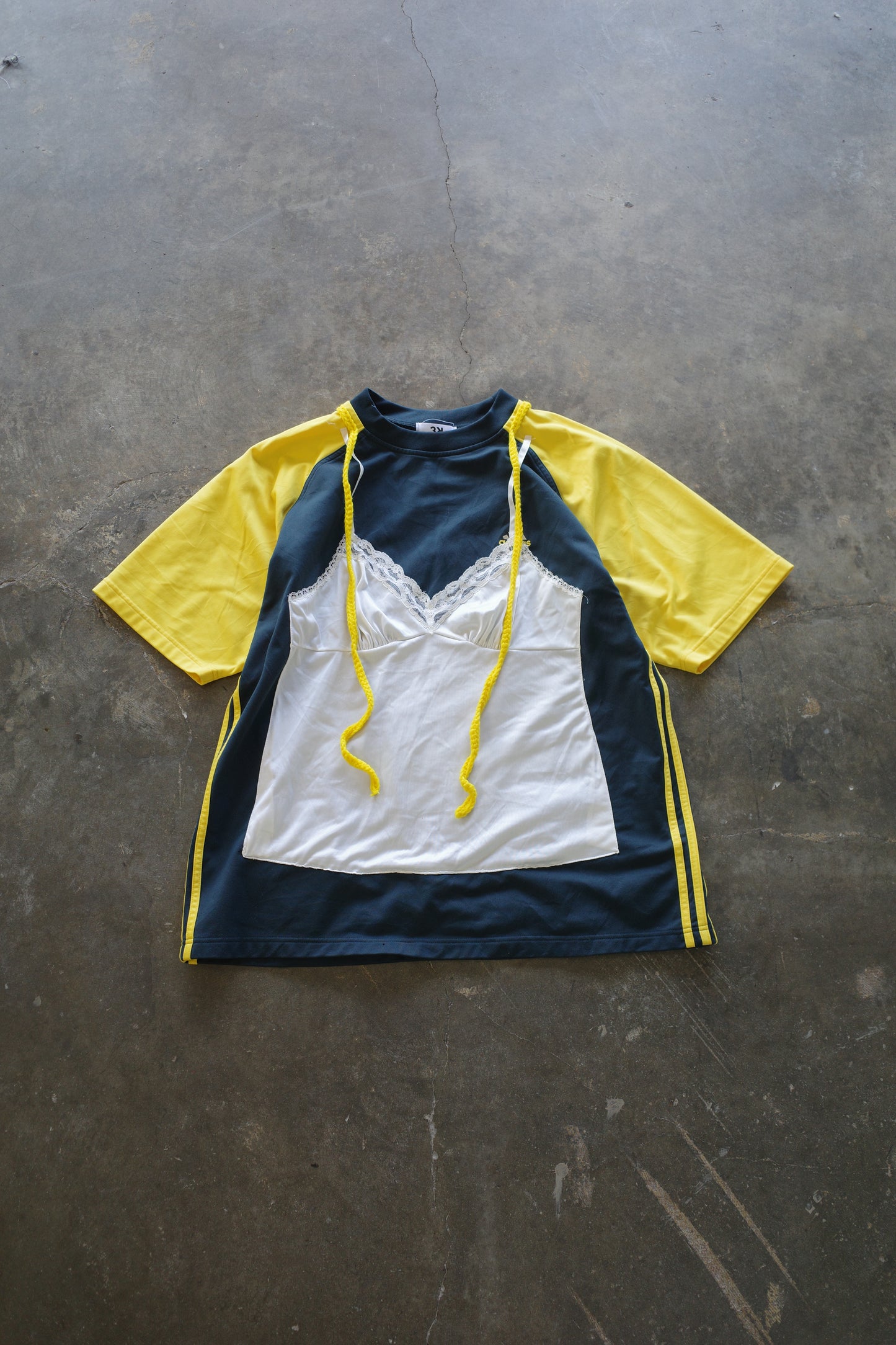 C&A top (*see actual)made with vintage adidas soccer shirt