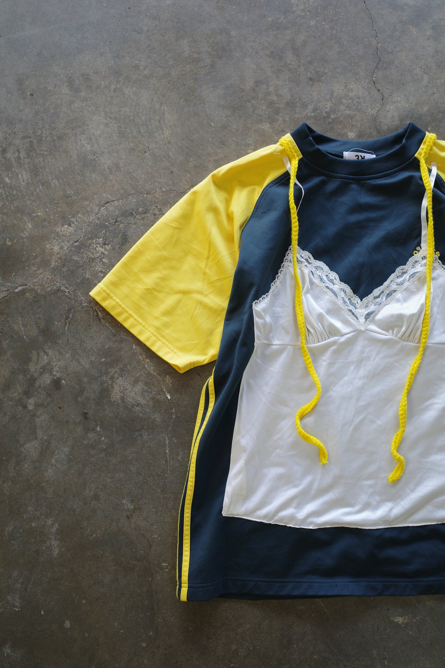 C&A top (*see actual)made with vintage adidas soccer shirt