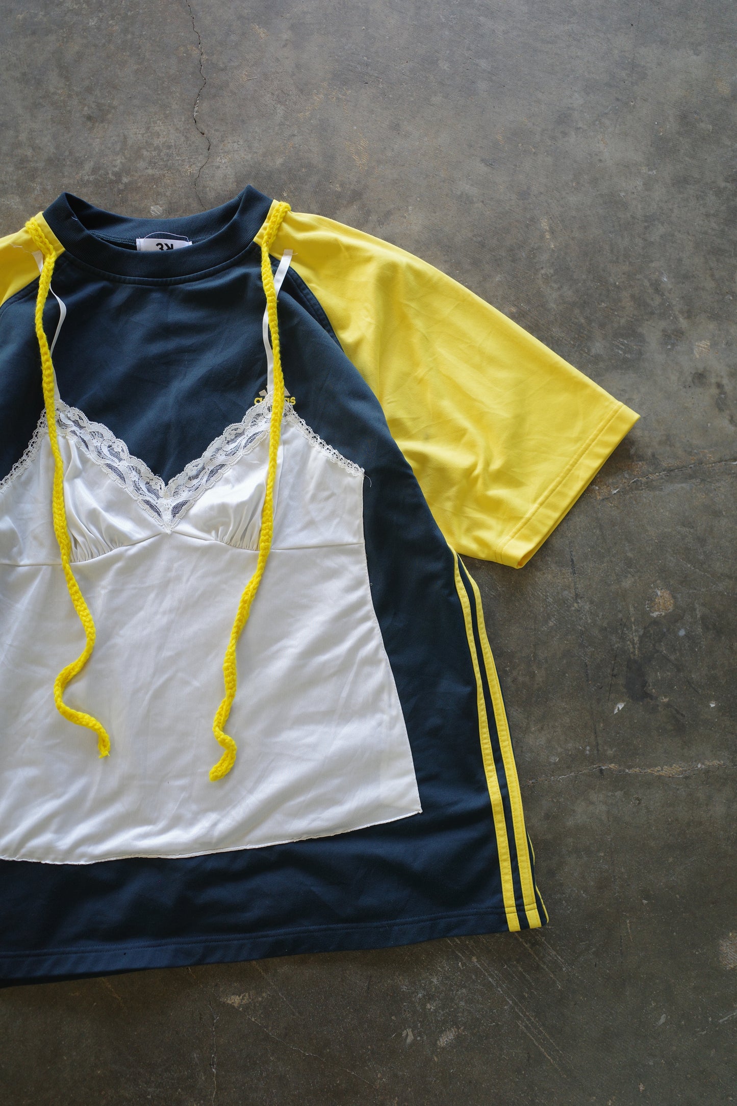 C&A top (*see actual)made with vintage adidas soccer shirt