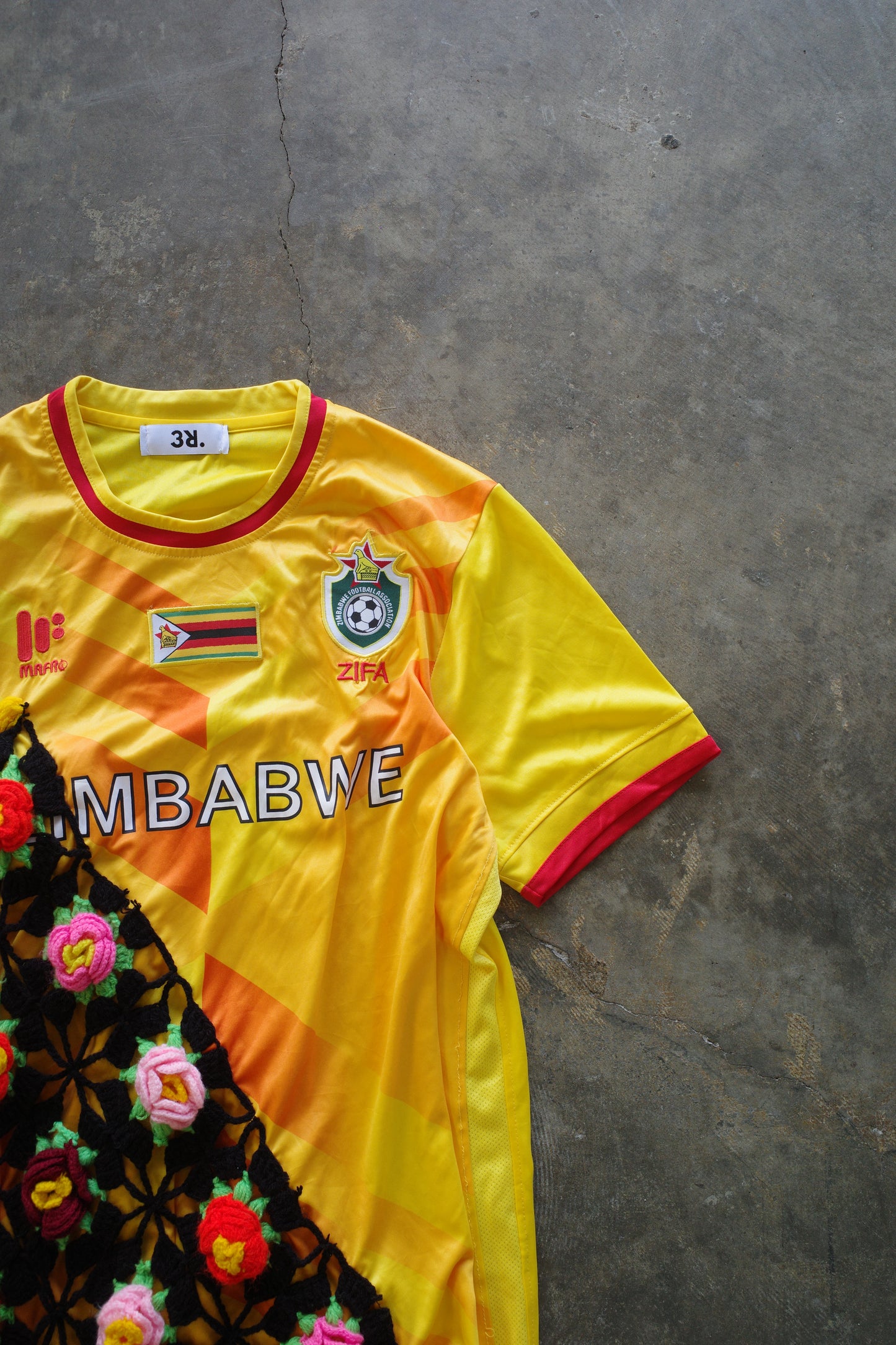 C&A top (*see actual)made with vintage soccer shirt