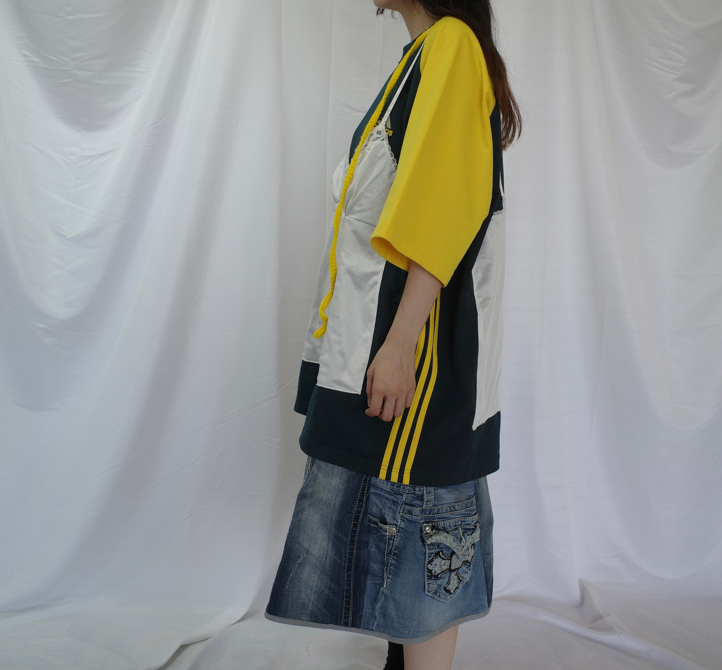 C&A top (*see actual)made with vintage adidas soccer shirt