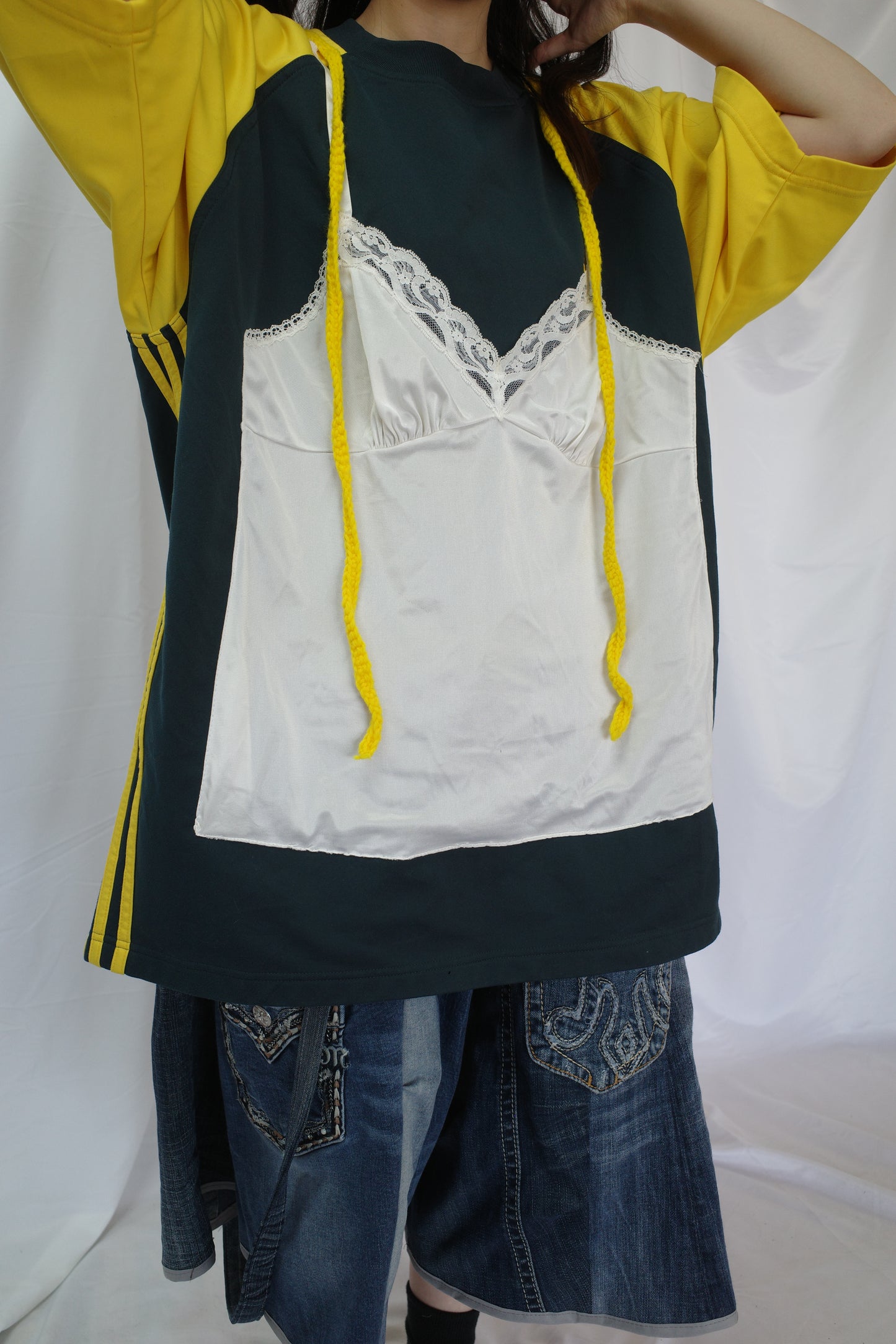 C&A top (*see actual)made with vintage adidas soccer shirt