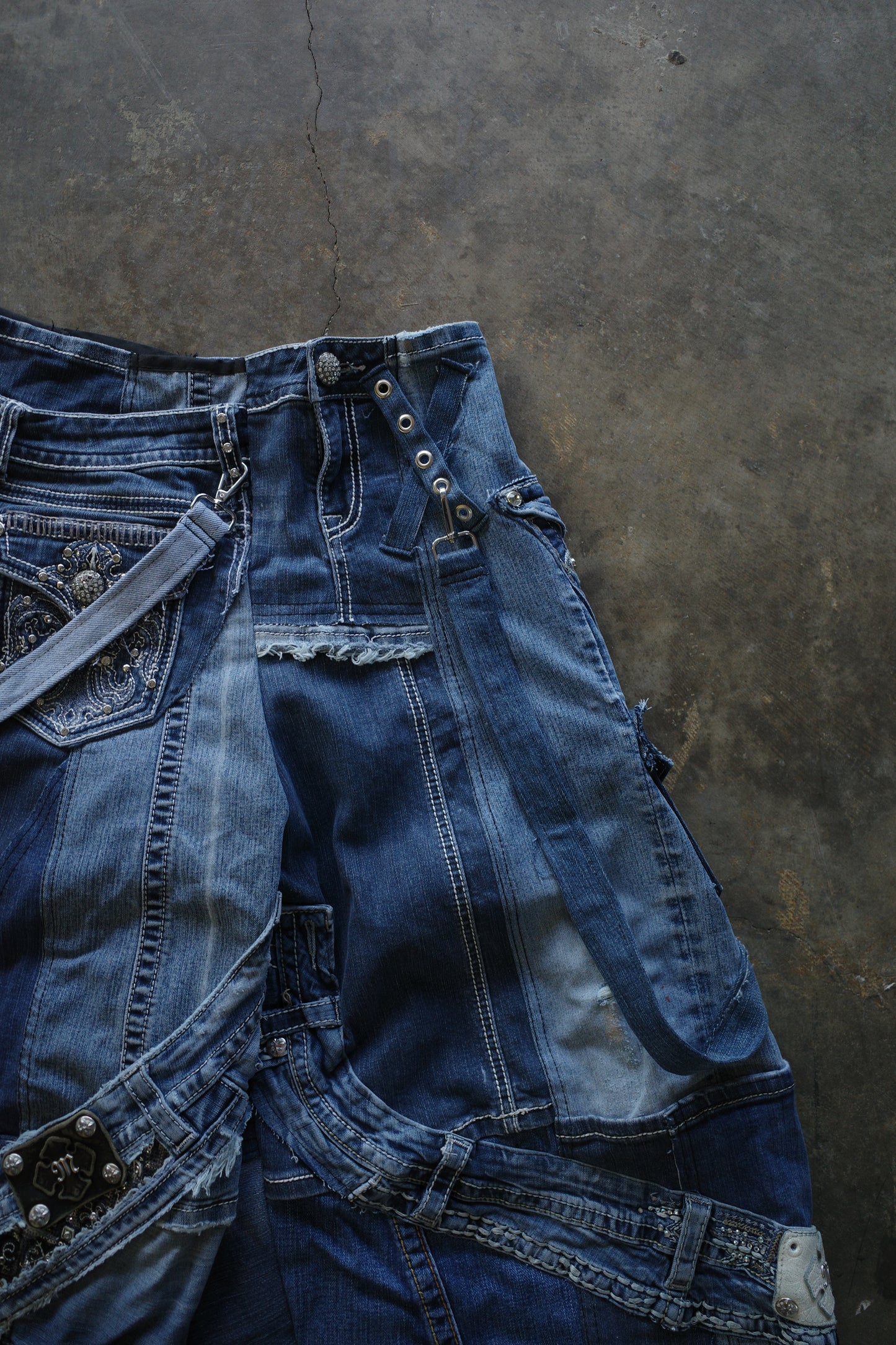 Wide Legged Jean(S)/made with vintage Y2K jeans