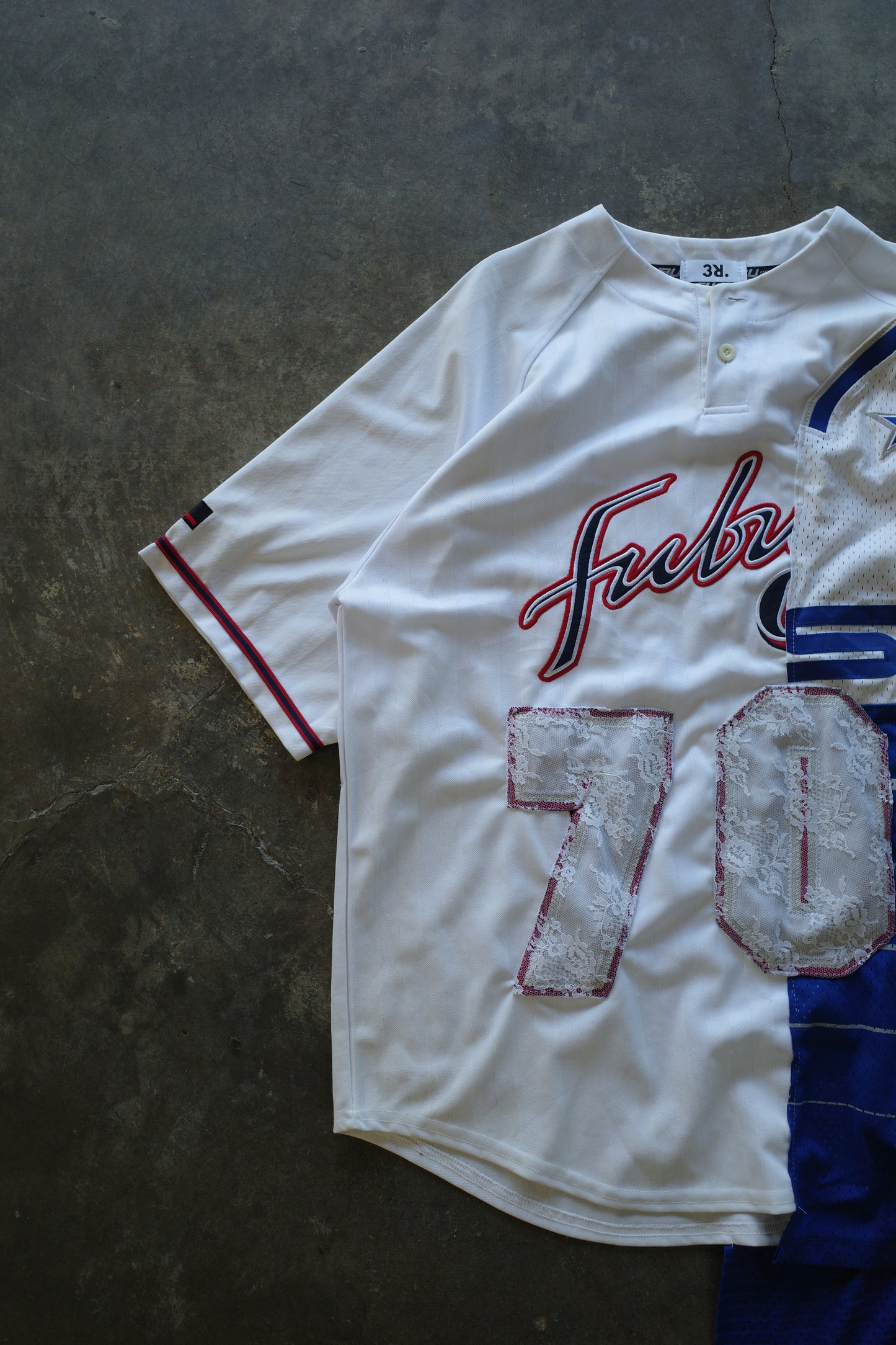 C&A top (*see actual)made with vintage Fubu Jerseys and more