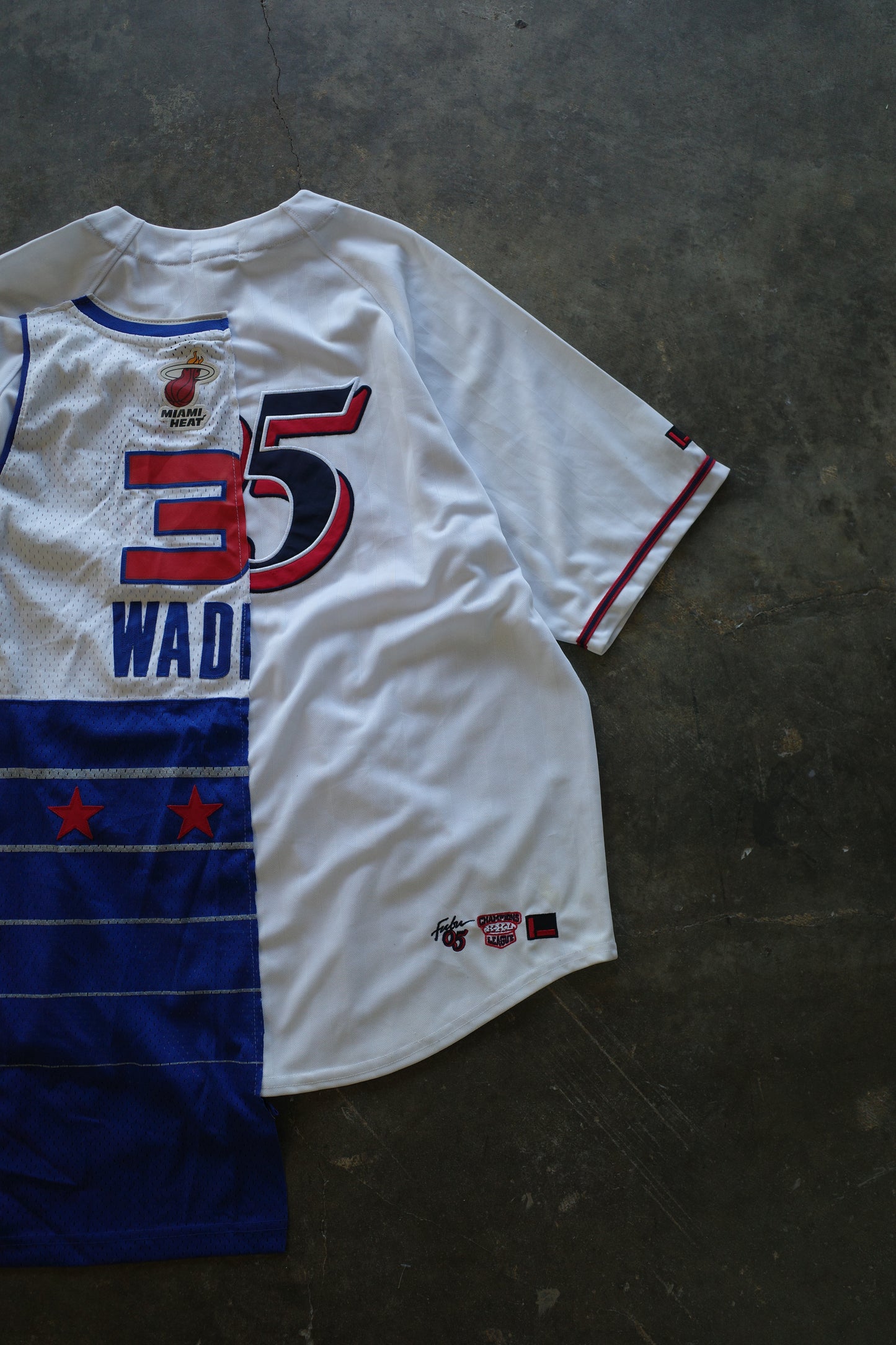 C&A top (*see actual)made with vintage Fubu Jerseys and more