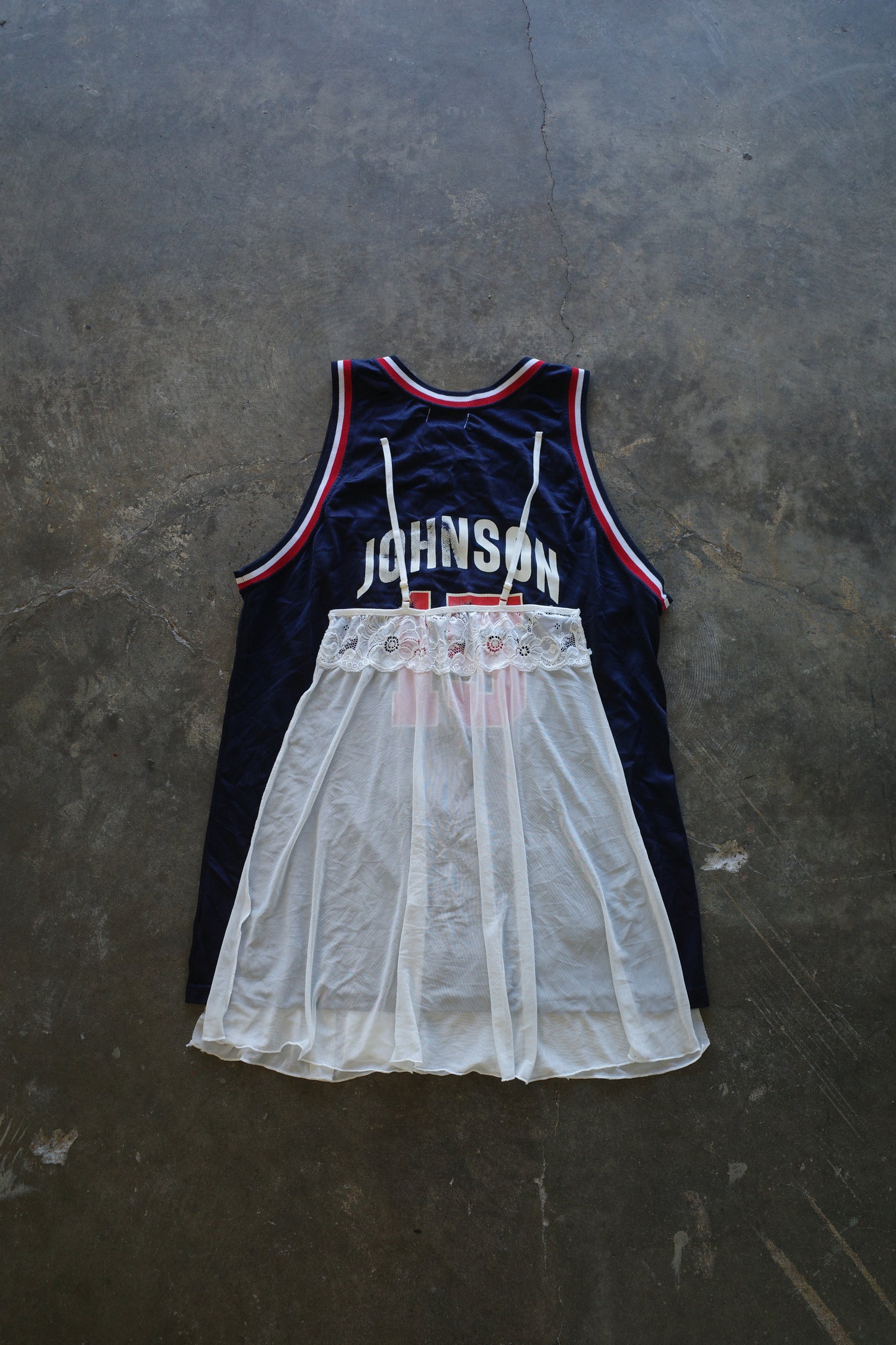 C&A top (*see actual)made with vintage Champion NBA basket jersey