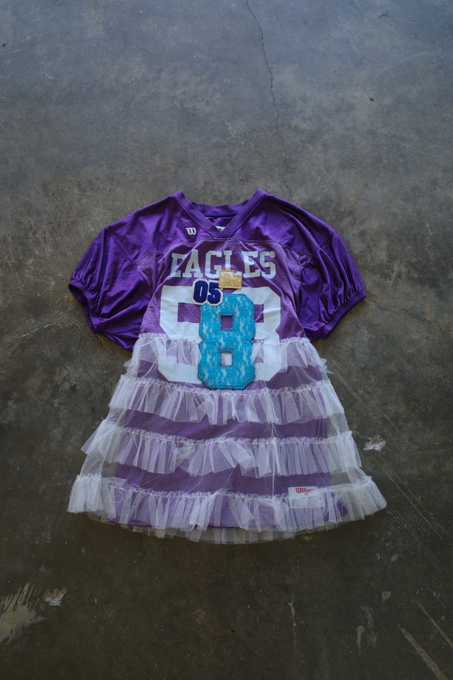 C&A top (*see actual)made with vintage football jerseys