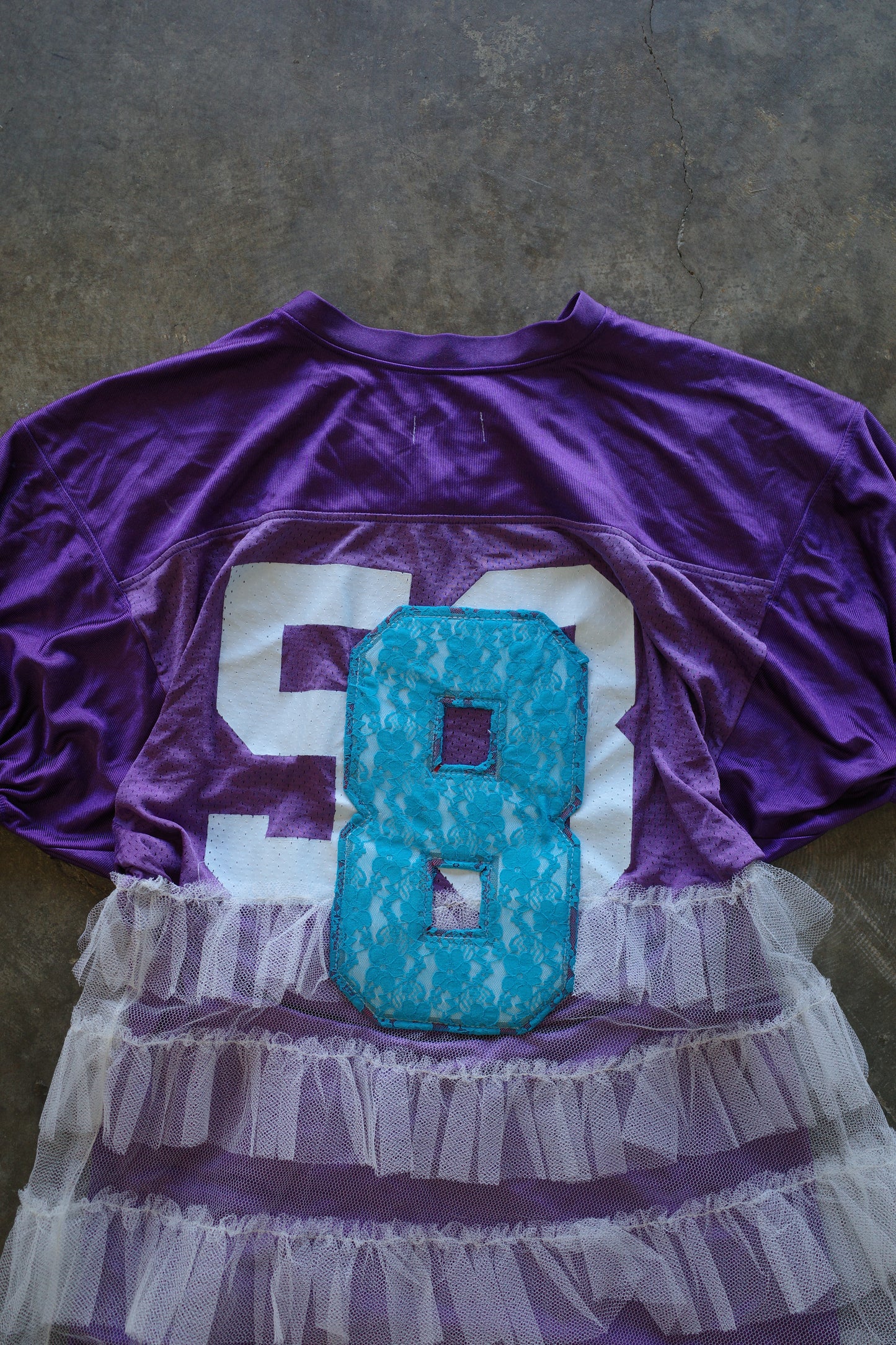 C&A top (*see actual)made with vintage football jerseys