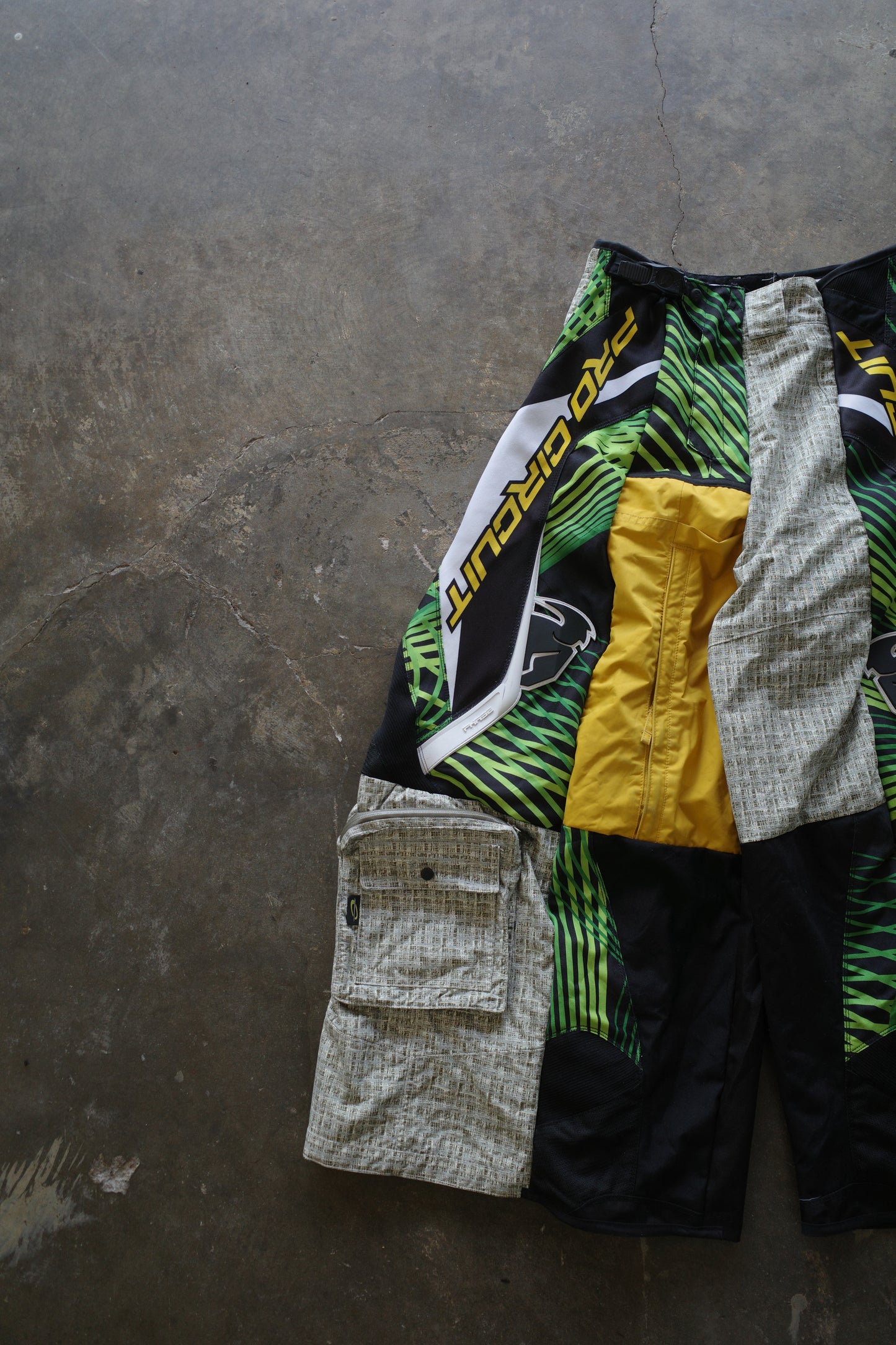 Wide Legged nag nag Pants(32L)/made with vintage THOR racing pants