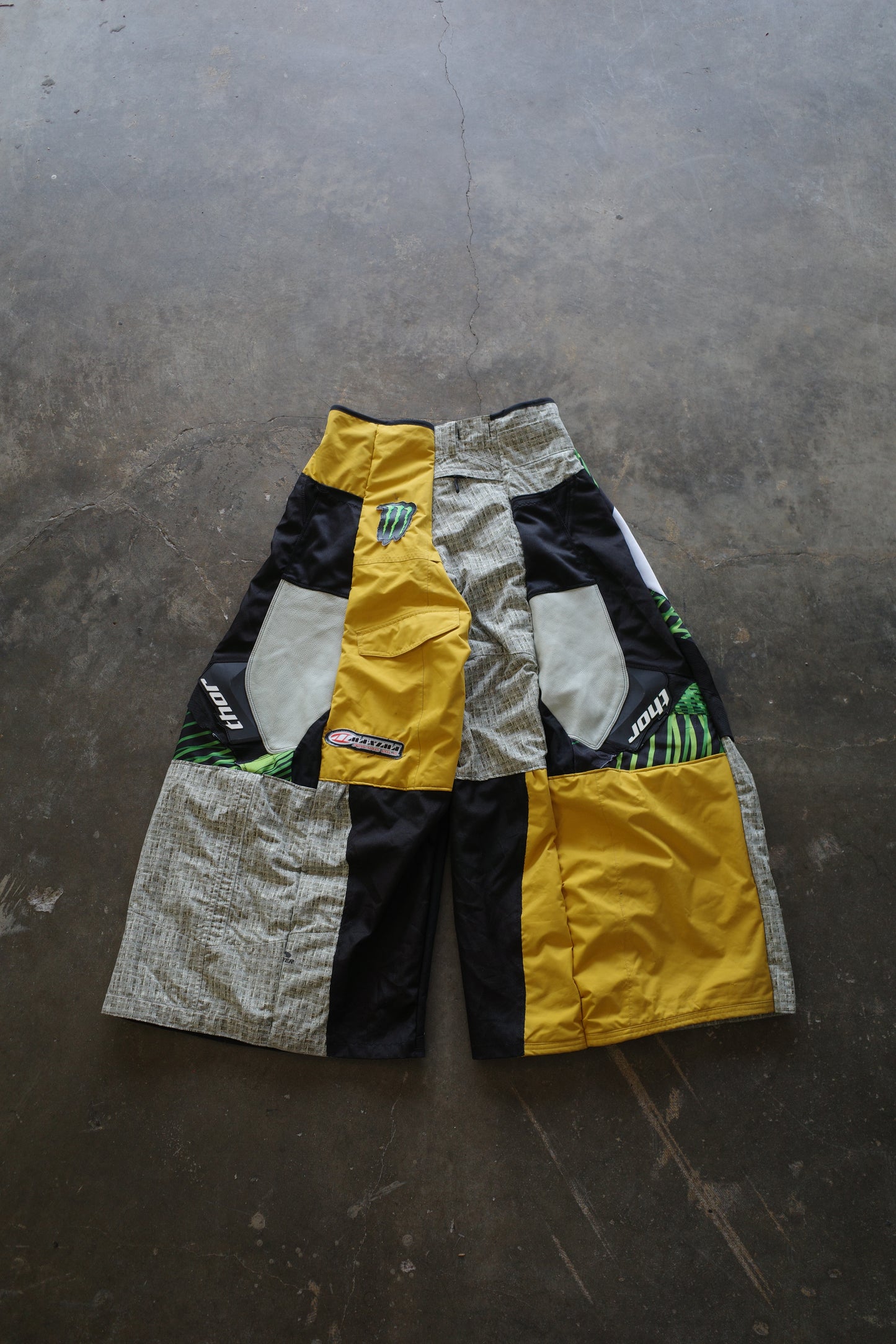 Wide Legged nag nag Pants(32L)/made with vintage THOR racing pants