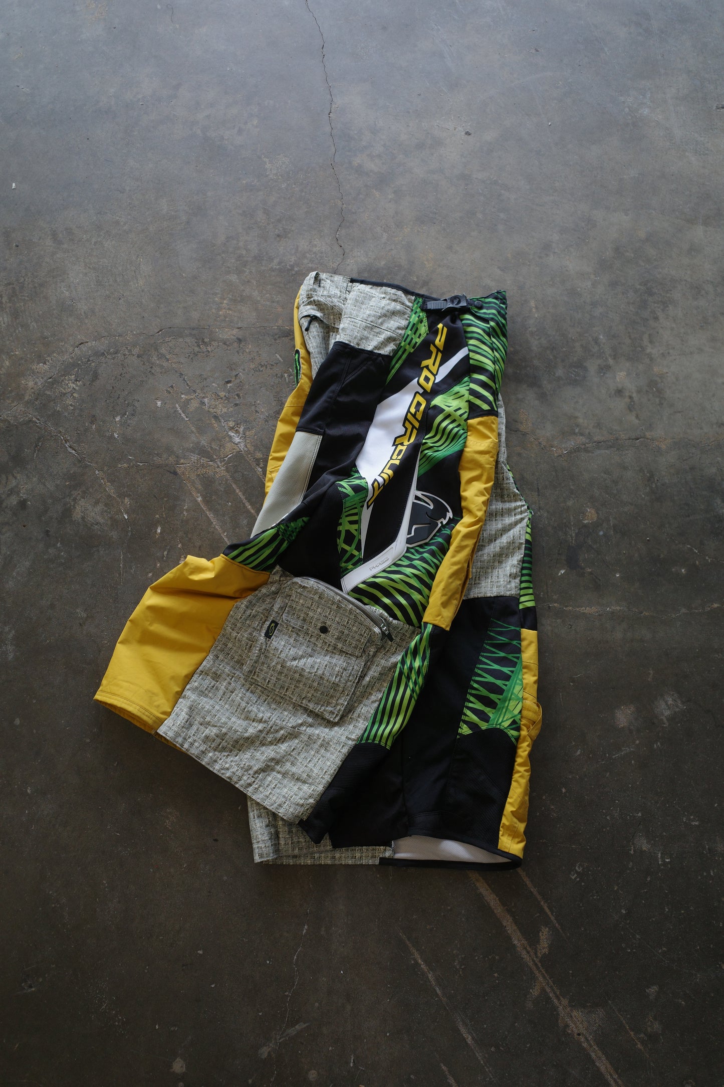 Wide Legged nag nag Pants(32L)/made with vintage THOR racing pants