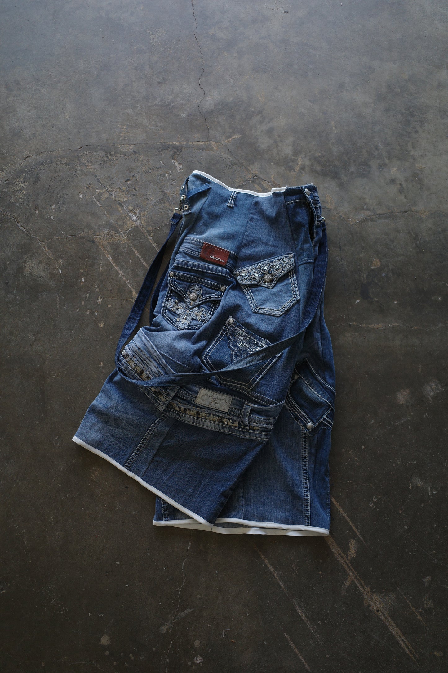 Wide Legged Jean(32S)/made with vintage Y2K jeans