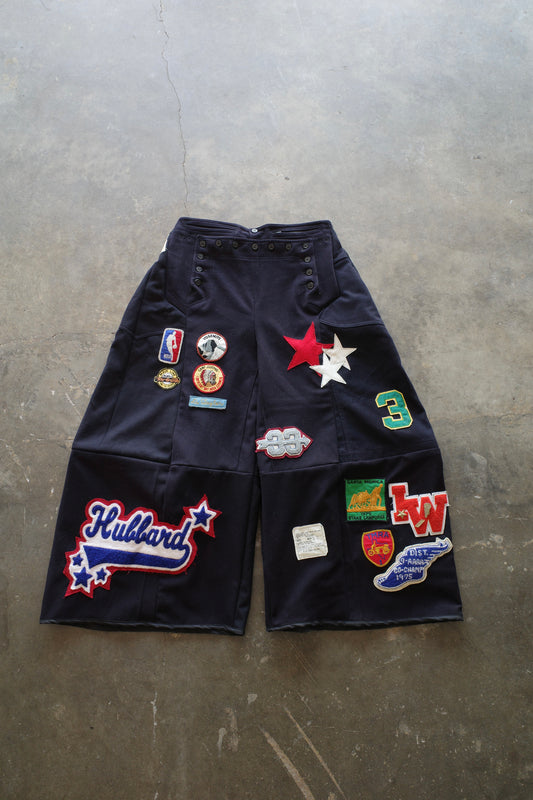 Wide Legged Patched Pants(W32-L) / PWL1