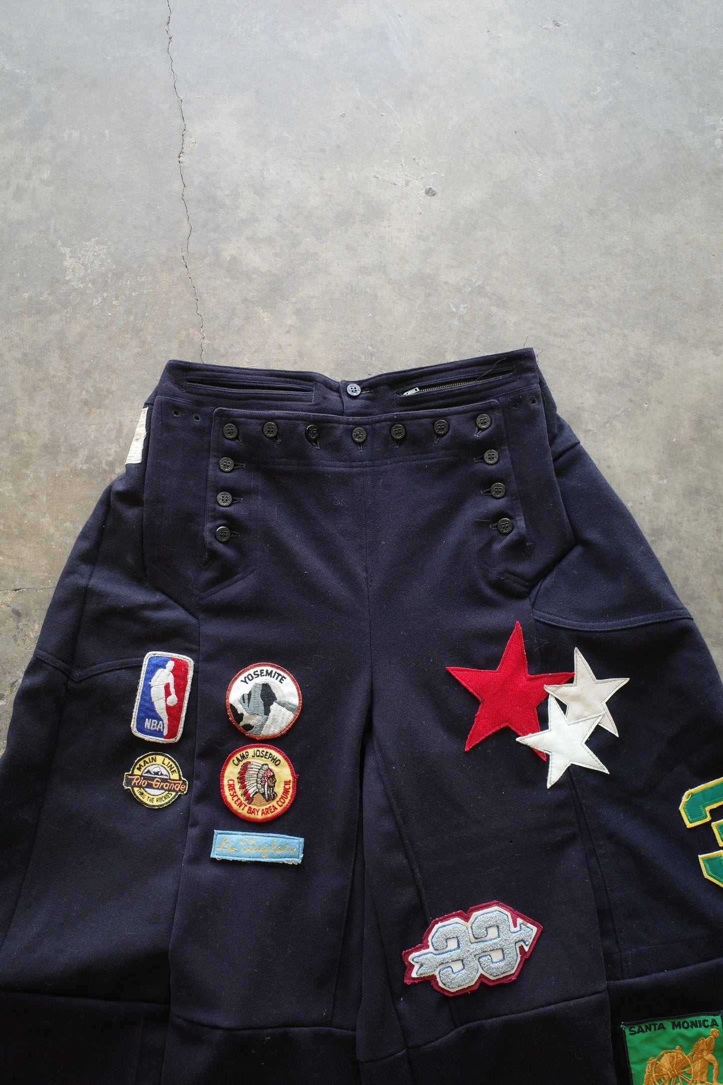Wide Legged Patched Pants(W32-L) / PWL1