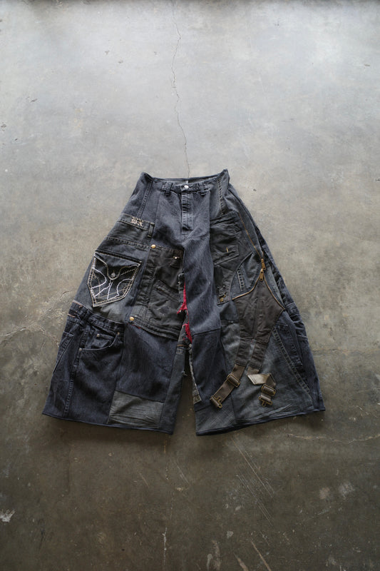 Wide Legged Patched Pants(W32-L) / BDWL1