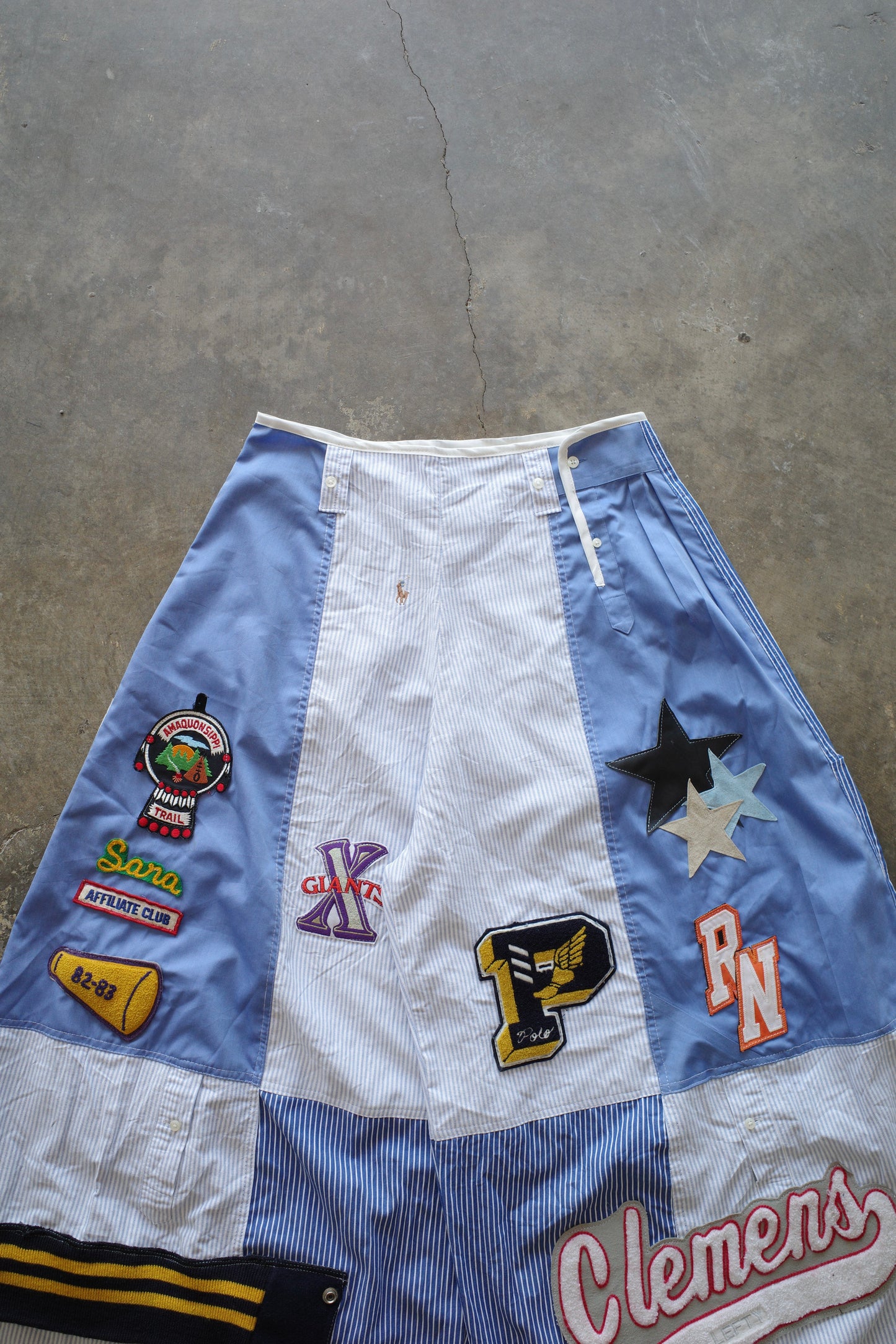 Wide Legged Patched Pants(W32-L) / SWL1