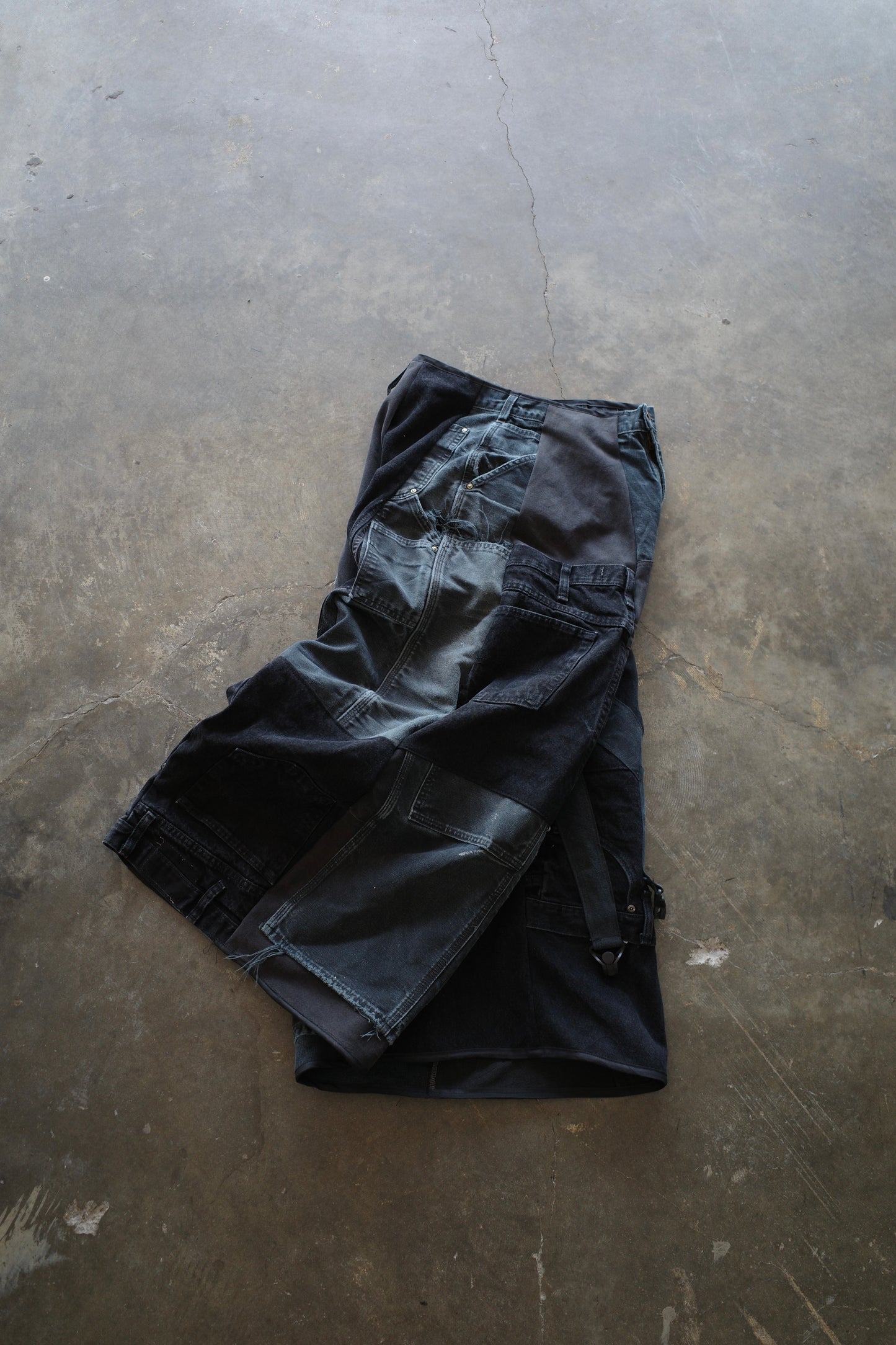 Wide Legged Patched Pants(W32-L) / BDWL2