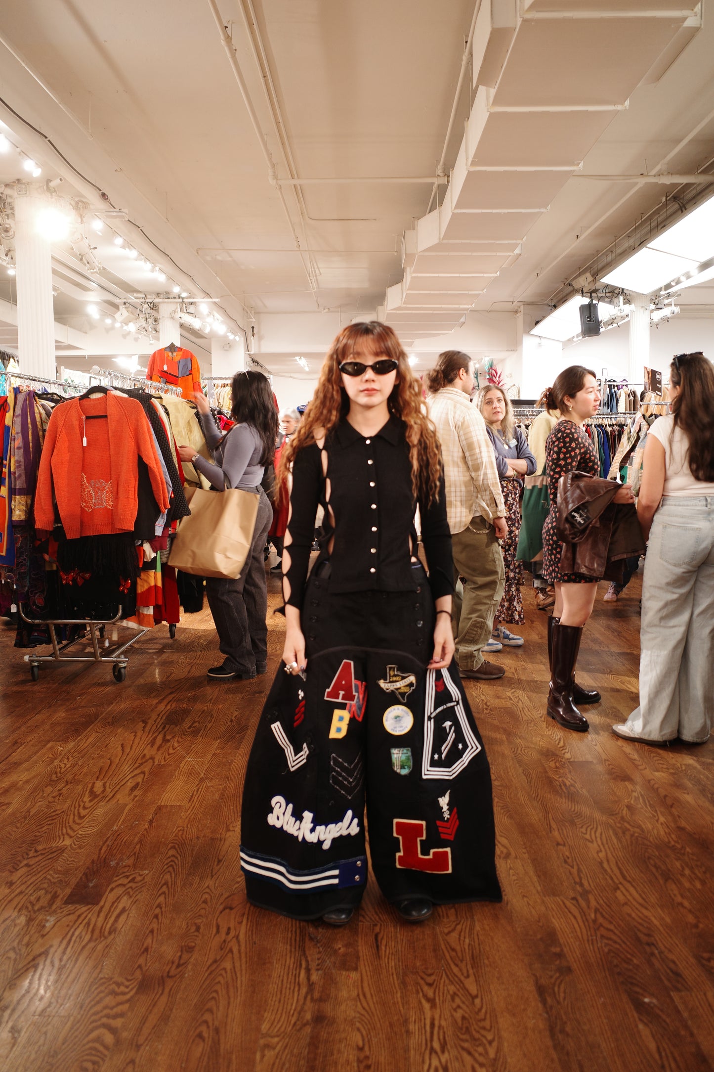 Wide Legged Patched Pants(W32-L) / PWL8