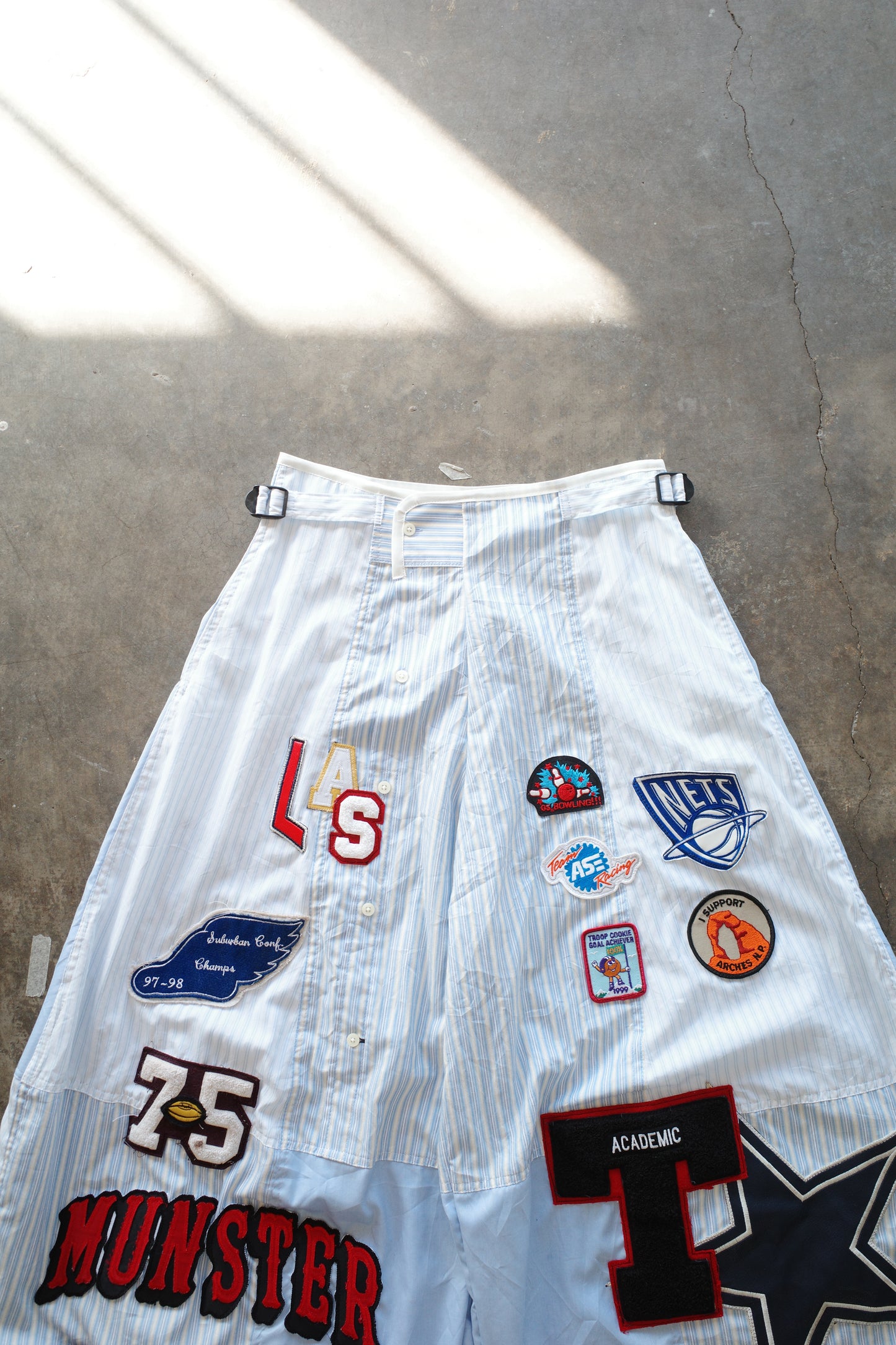 Wide Legged Patched Pants(W32-L) / SWL4