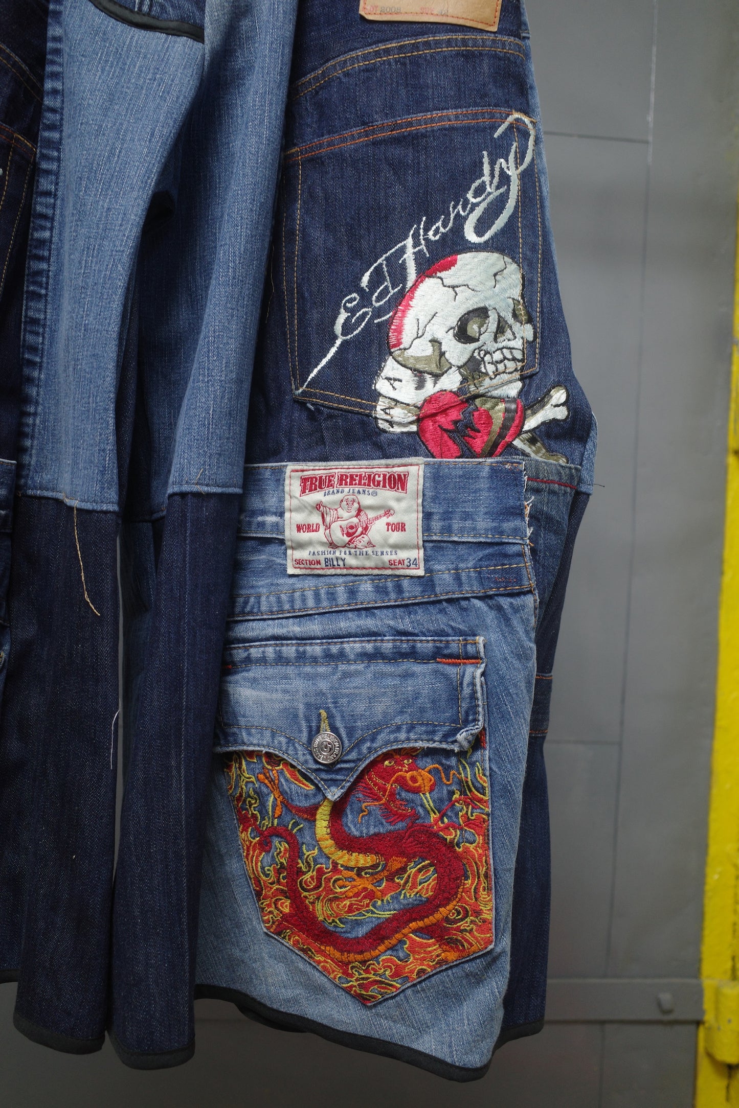 Wide Legged Patched Pants(W32-L) / DWL4