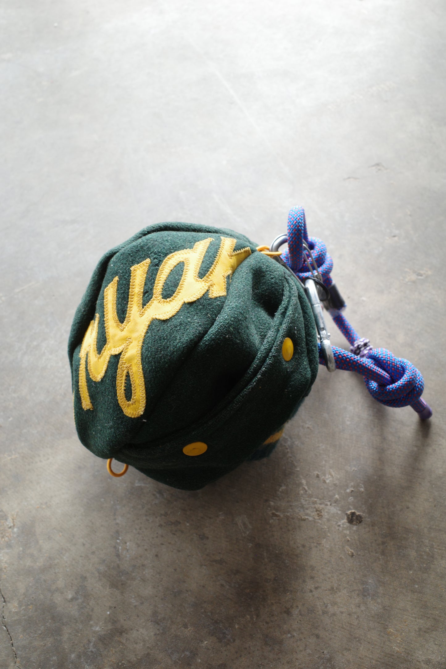 nag nag Ball Bag(S) made from 1960s Varsity Jacket