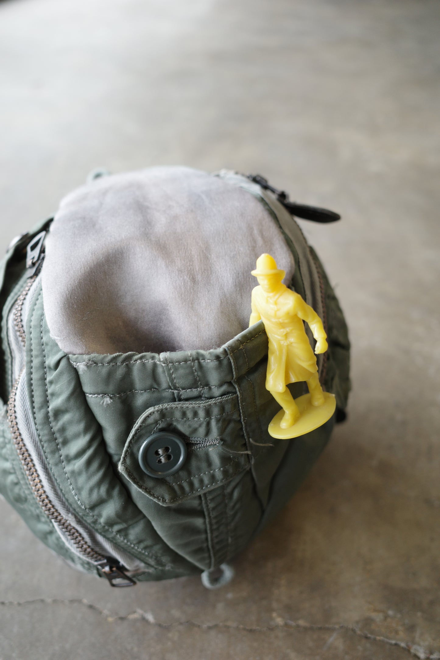 nag nag Ball Bag(L) made from 50-60s US.MILITARY ISSUE Flight Suit