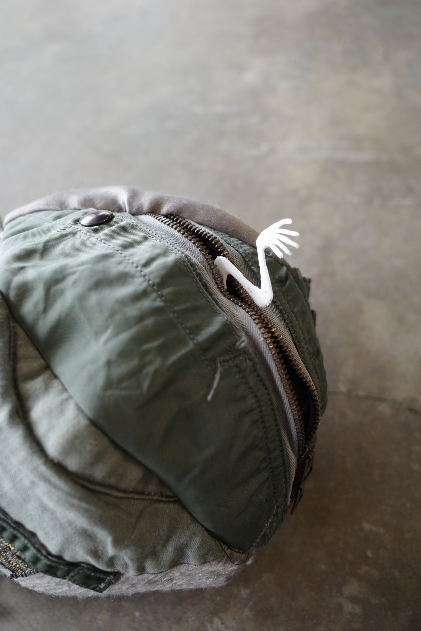 nag nag Ball Bag(L) made from 50-60s US.MILITARY ISSUE Flight Suit